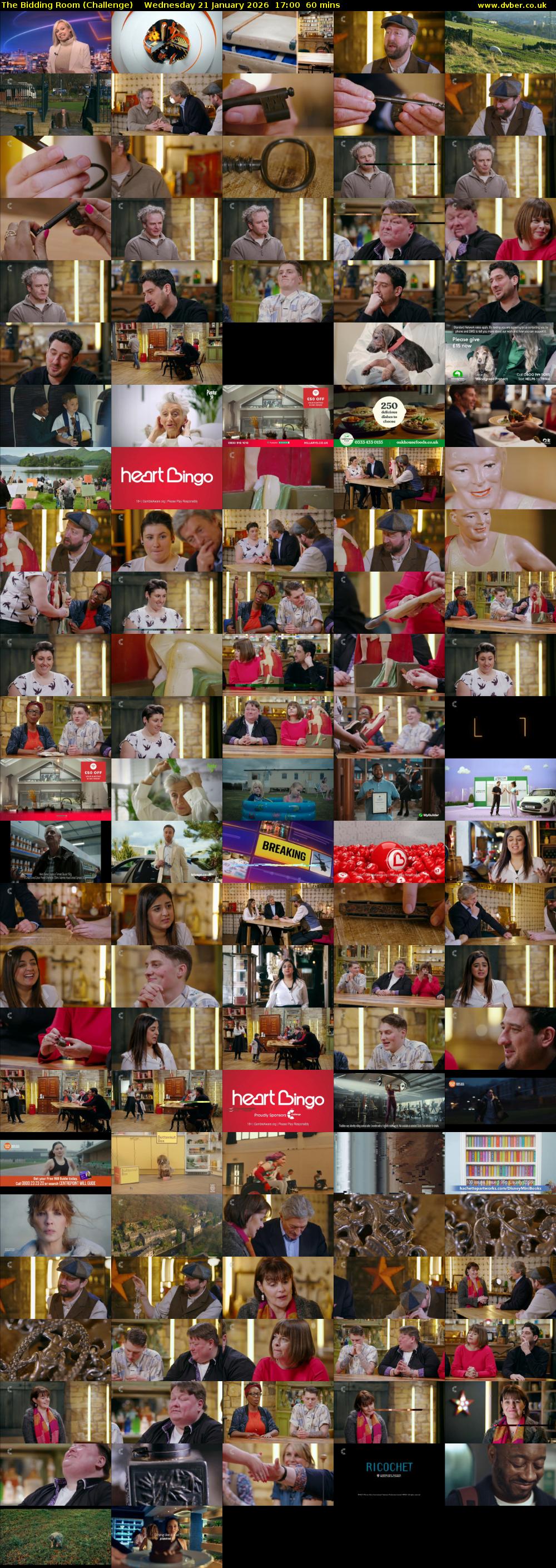 The Bidding Room (Challenge) Wednesday 21 January 2026 17:00 - 18:00