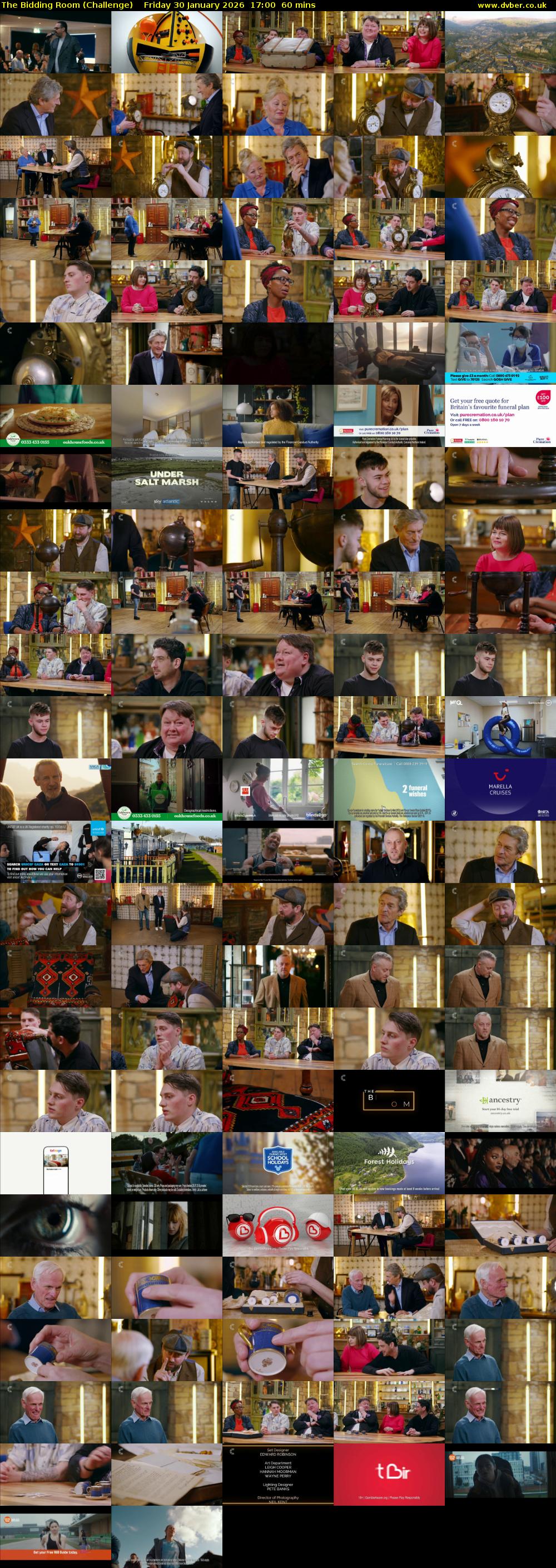 The Bidding Room (Challenge) Friday 30 January 2026 17:00 - 18:00