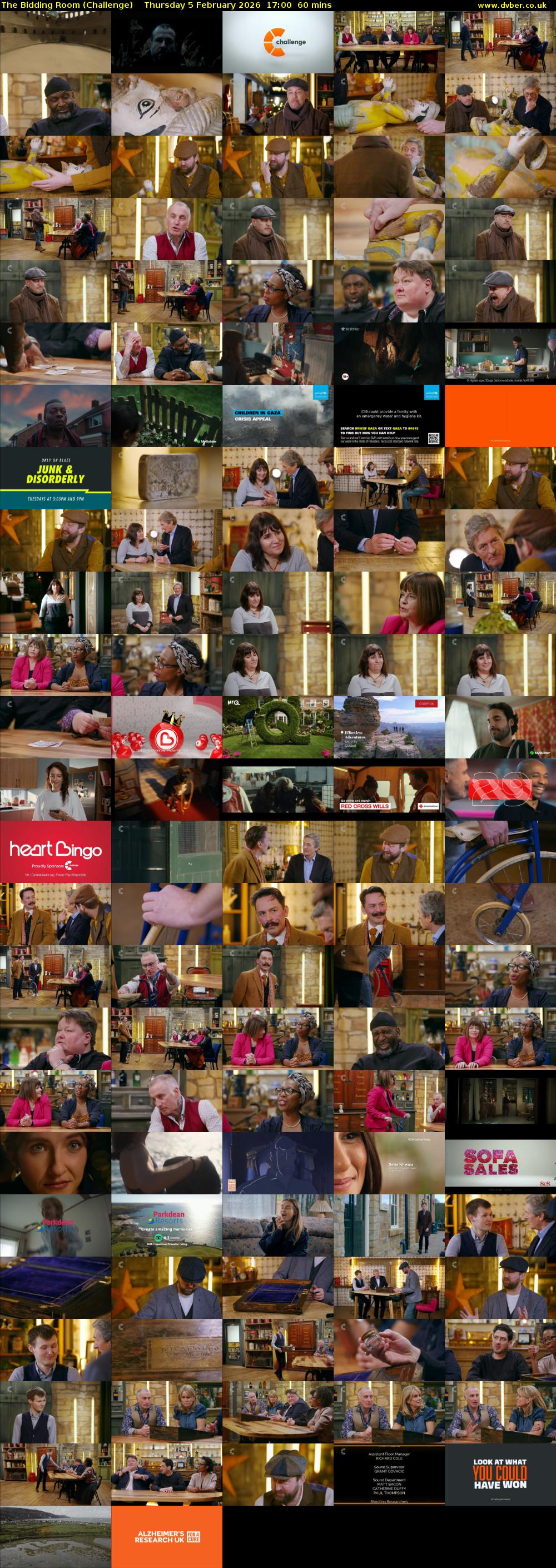 The Bidding Room (Challenge) Thursday 5 February 2026 17:00 - 18:00