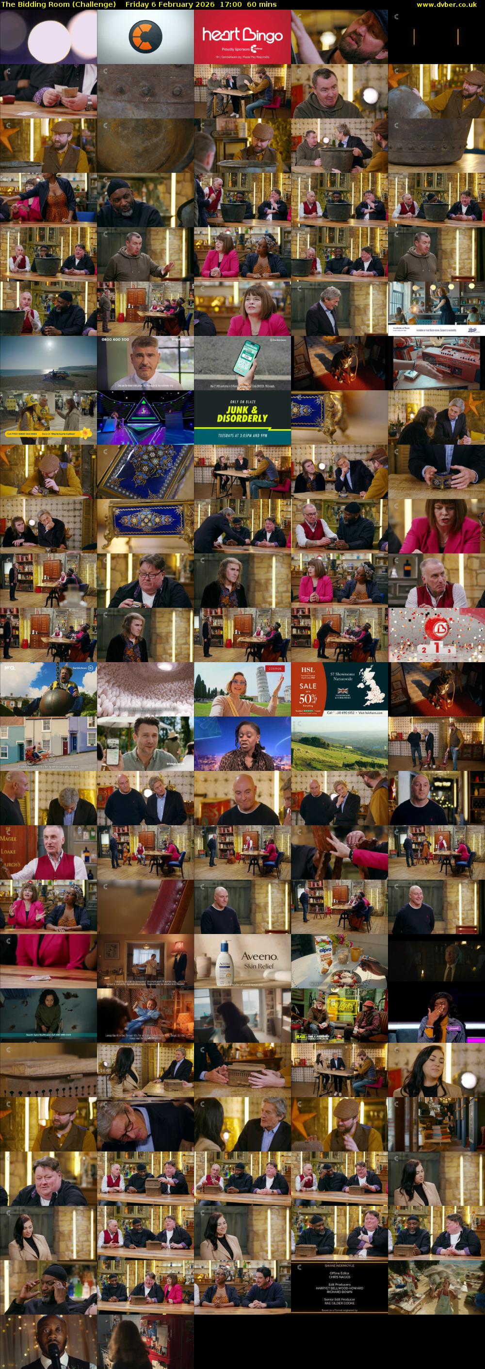 The Bidding Room (Challenge) Friday 6 February 2026 17:00 - 18:00