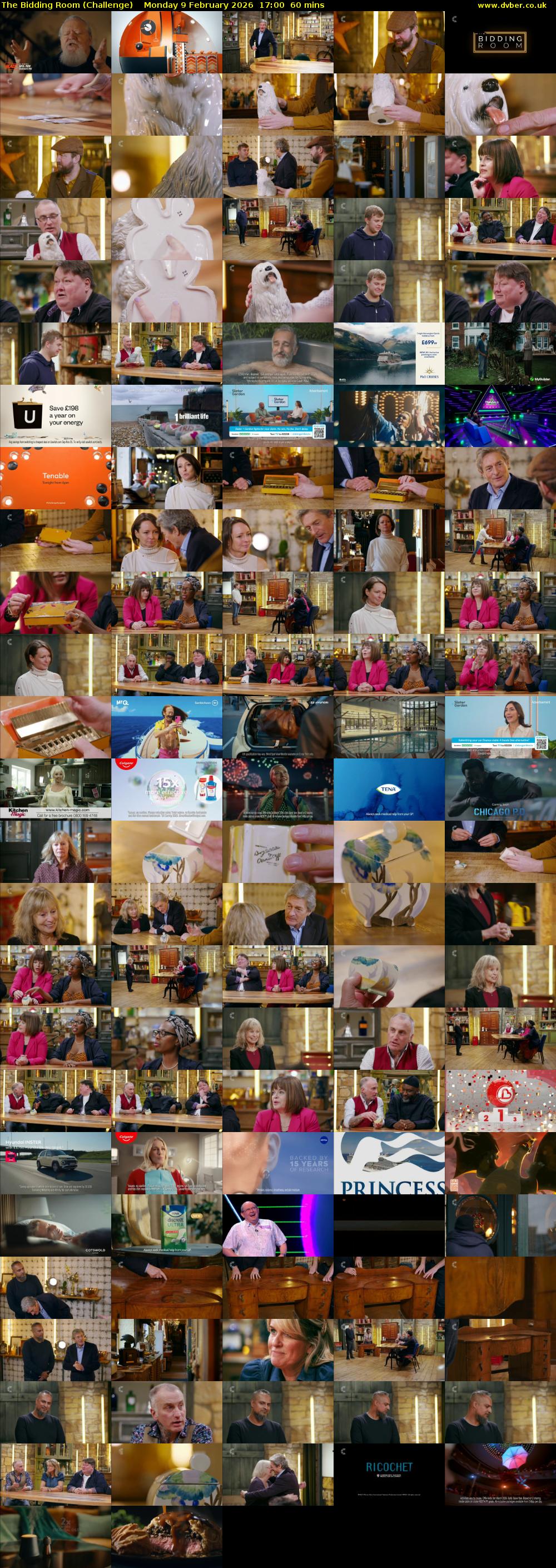 The Bidding Room (Challenge) Monday 9 February 2026 17:00 - 18:00