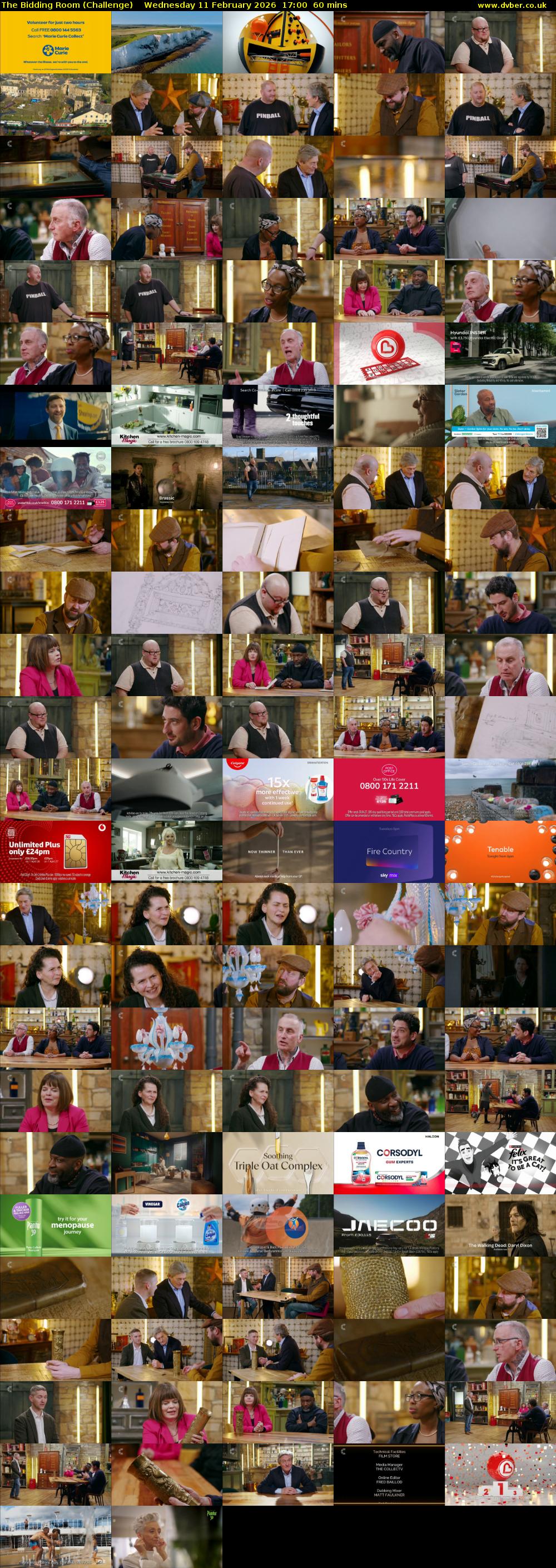 The Bidding Room (Challenge) Wednesday 11 February 2026 17:00 - 18:00