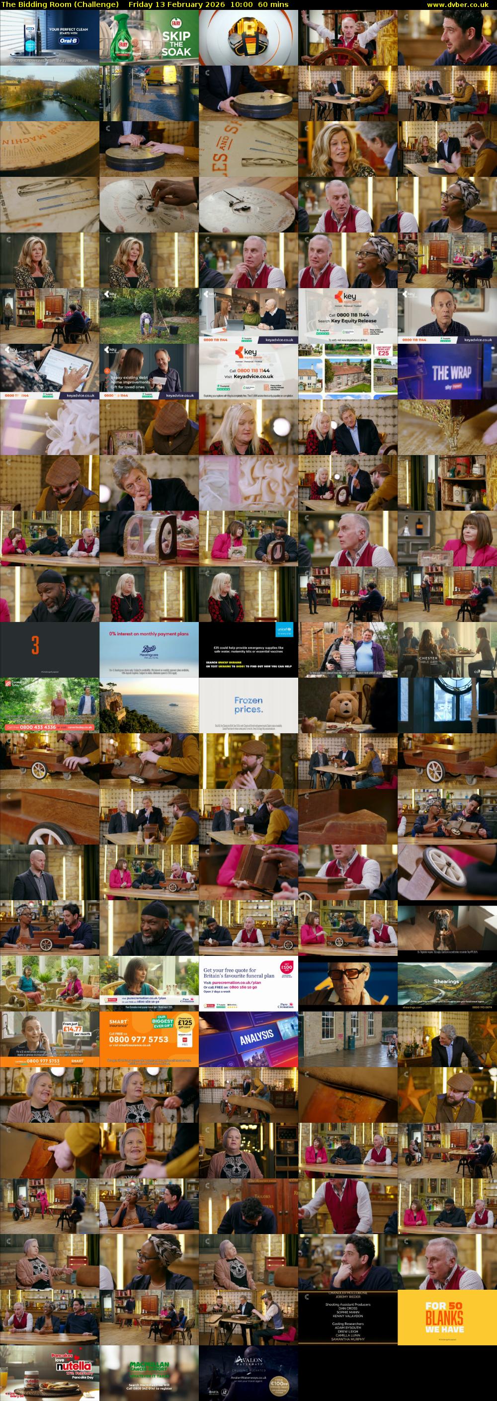 The Bidding Room (Challenge) Friday 13 February 2026 10:00 - 11:00