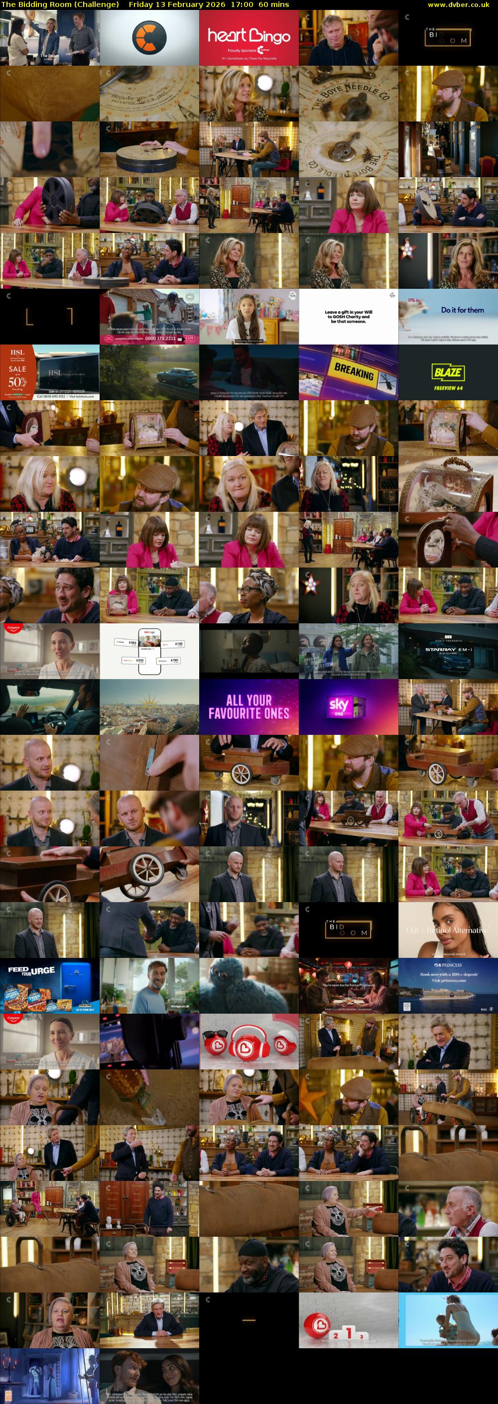 The Bidding Room (Challenge) Friday 13 February 2026 17:00 - 18:00