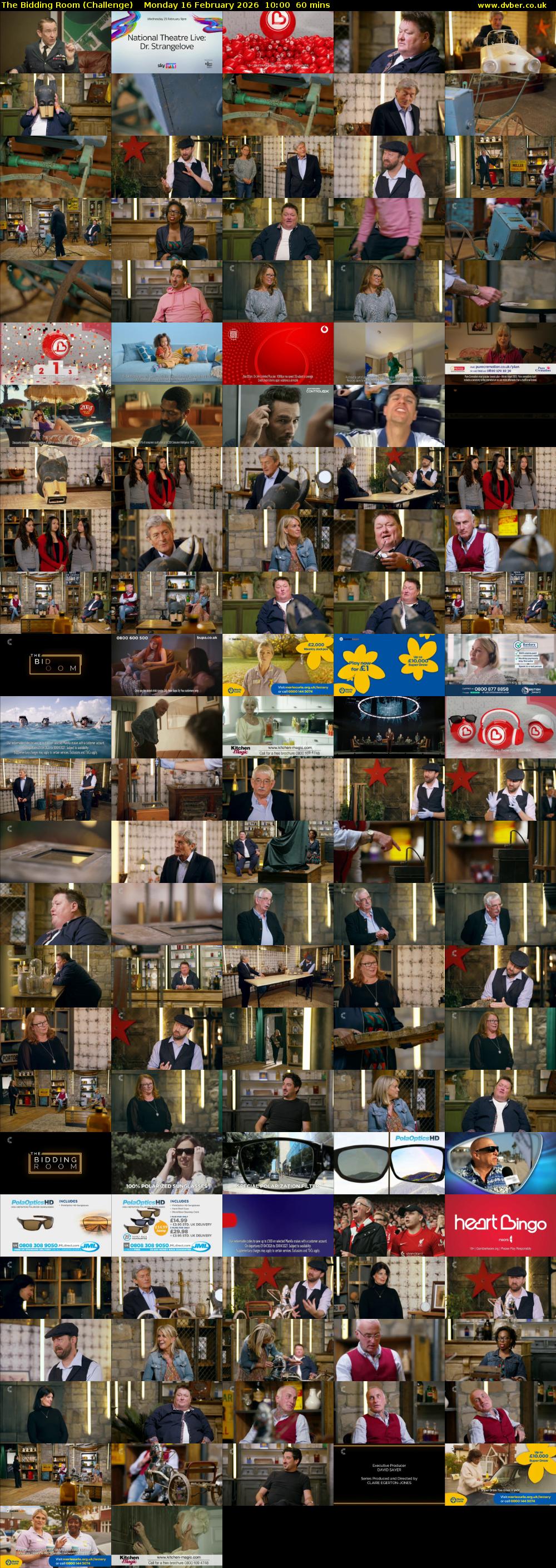 The Bidding Room (Challenge) Monday 16 February 2026 10:00 - 11:00