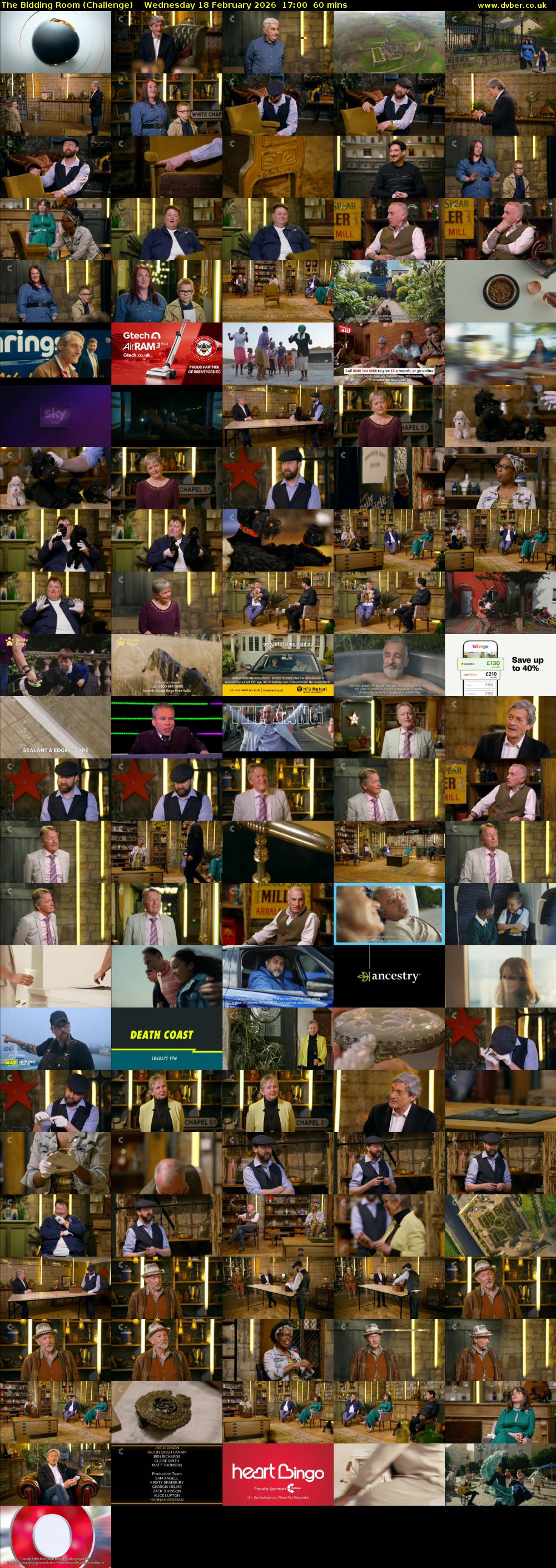 The Bidding Room (Challenge) Wednesday 18 February 2026 17:00 - 18:00