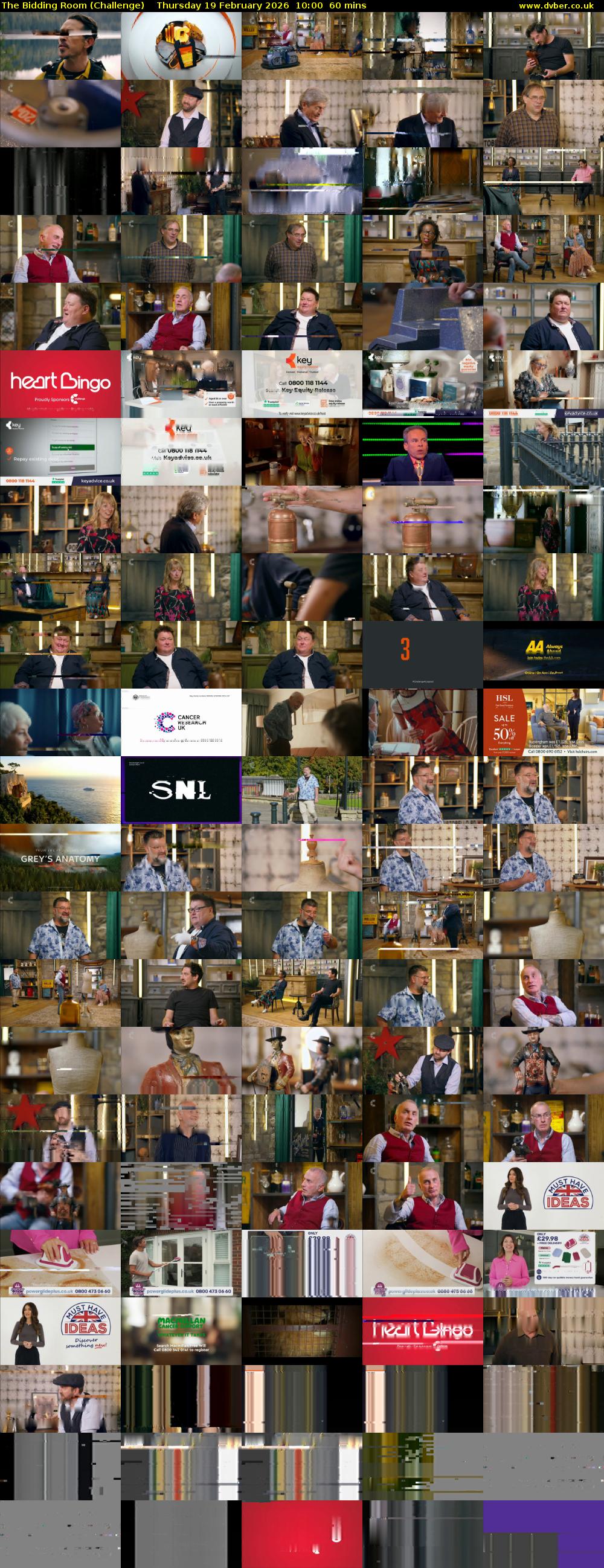 The Bidding Room (Challenge) Thursday 19 February 2026 10:00 - 11:00