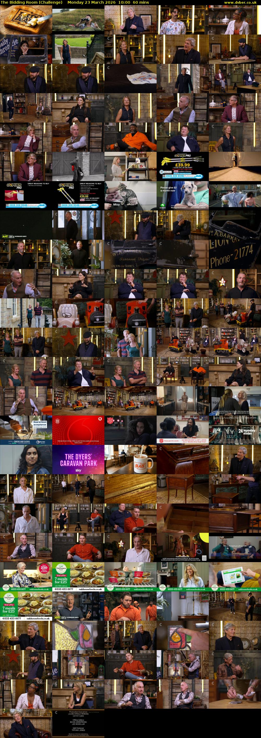 The Bidding Room (Challenge) Monday 23 March 2026 10:00 - 11:00