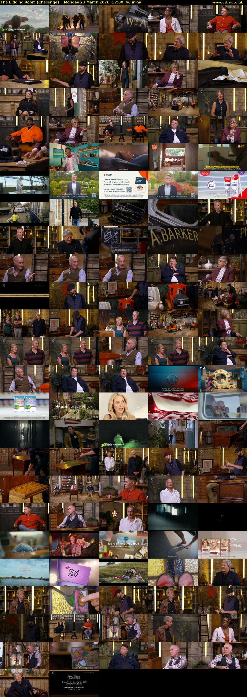 The Bidding Room (Challenge) Monday 23 March 2026 17:00 - 18:00