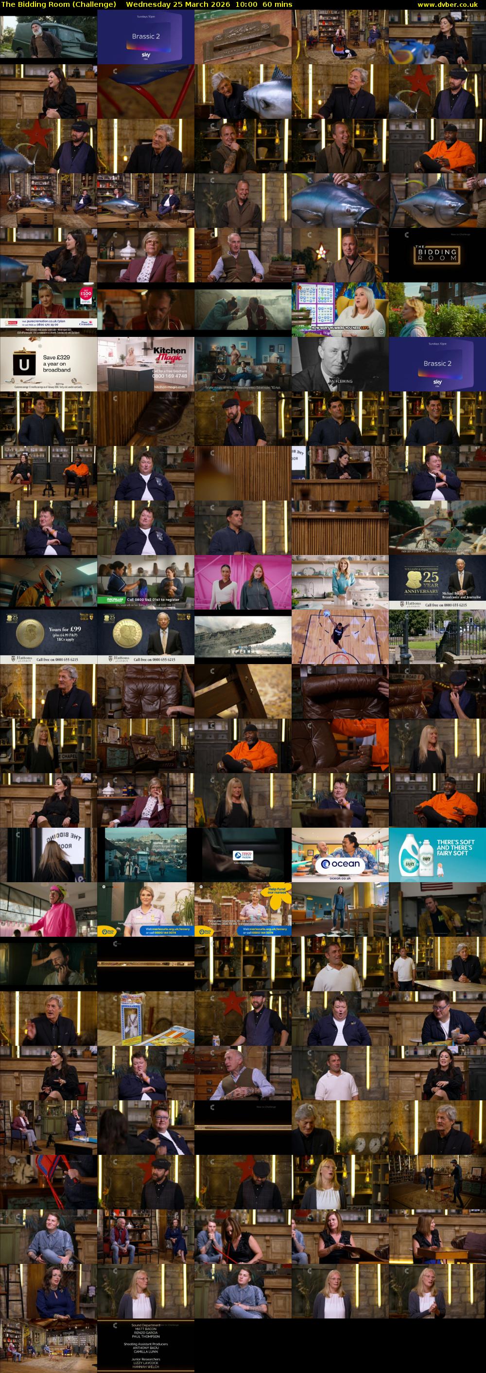 The Bidding Room (Challenge) Wednesday 25 March 2026 10:00 - 11:00