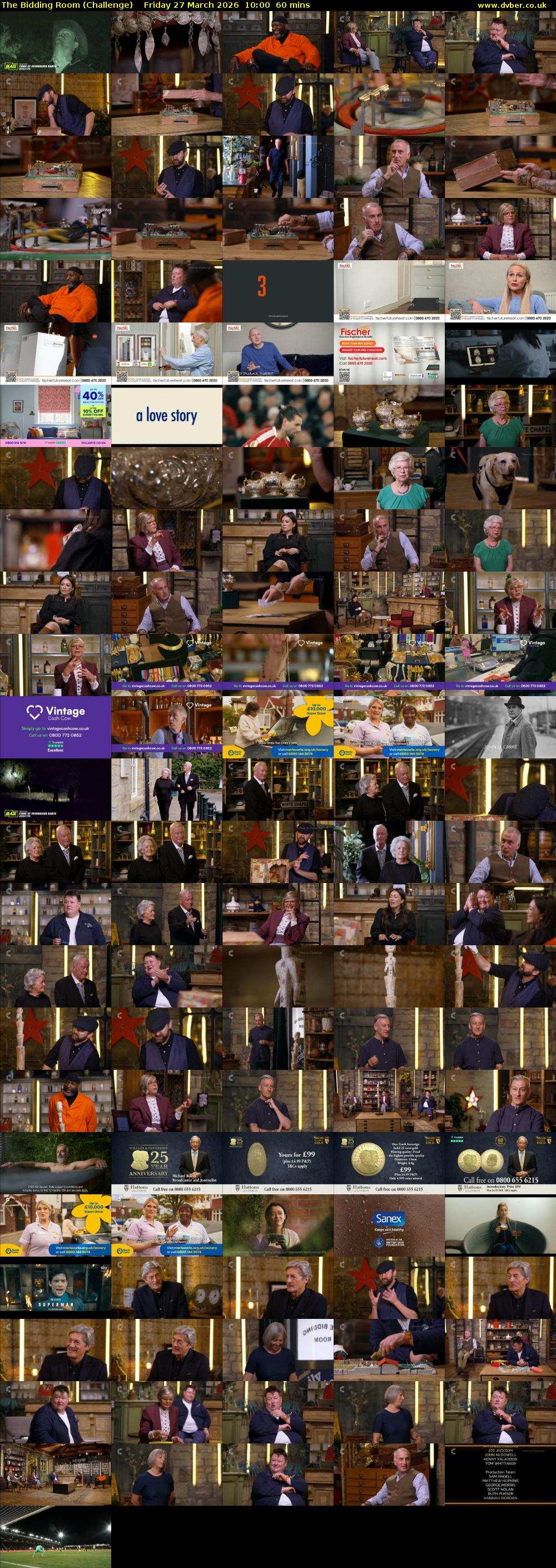 The Bidding Room (Challenge) Friday 27 March 2026 10:00 - 11:00