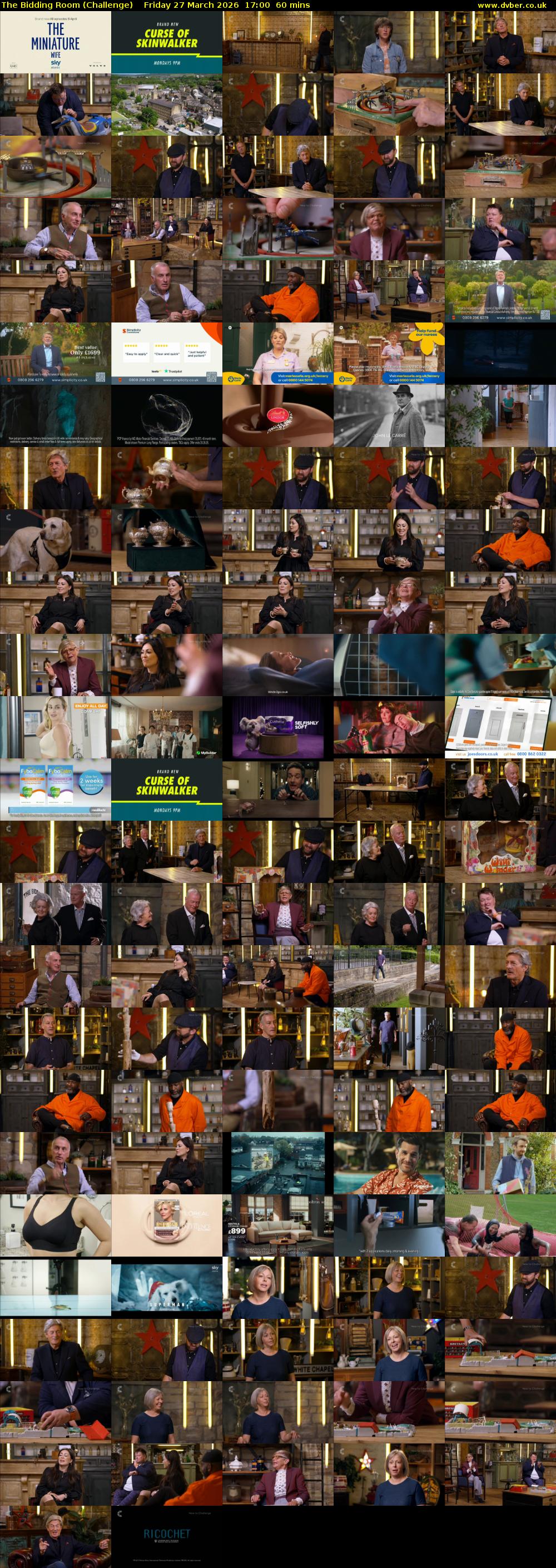 The Bidding Room (Challenge) Friday 27 March 2026 17:00 - 18:00