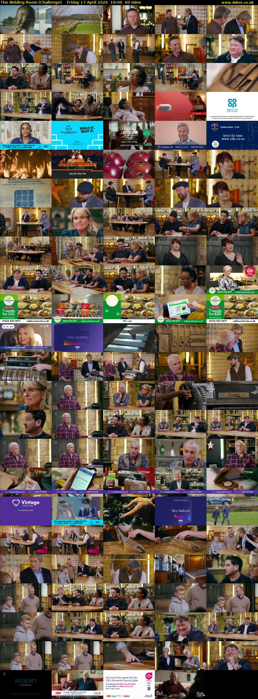 The Bidding Room (Challenge) Friday 17 April 2026 10:00 - 11:00