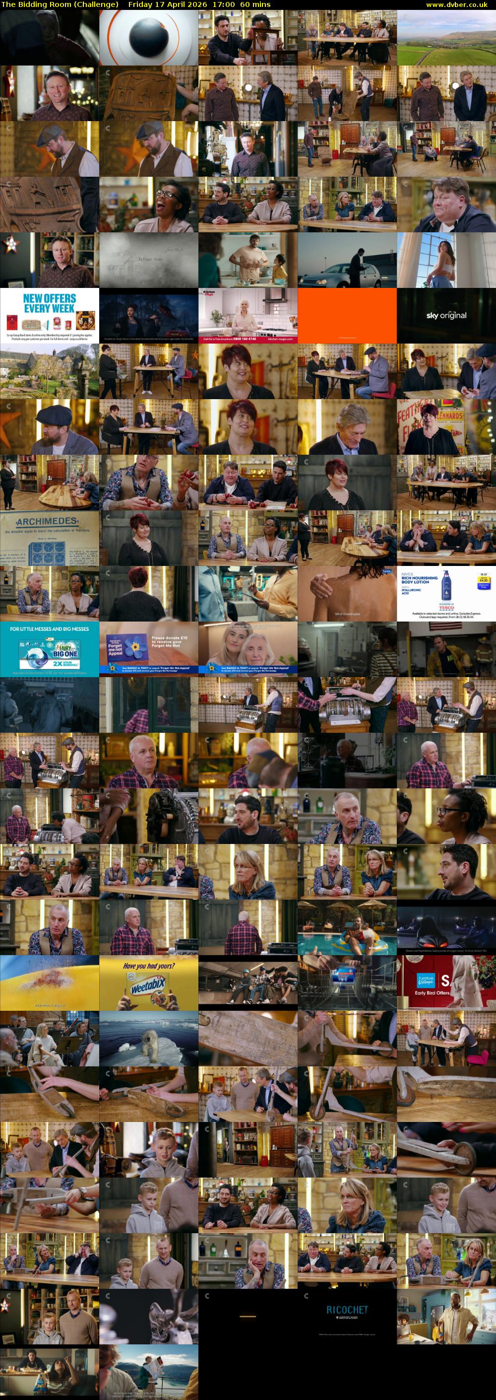 The Bidding Room (Challenge) Friday 17 April 2026 17:00 - 18:00