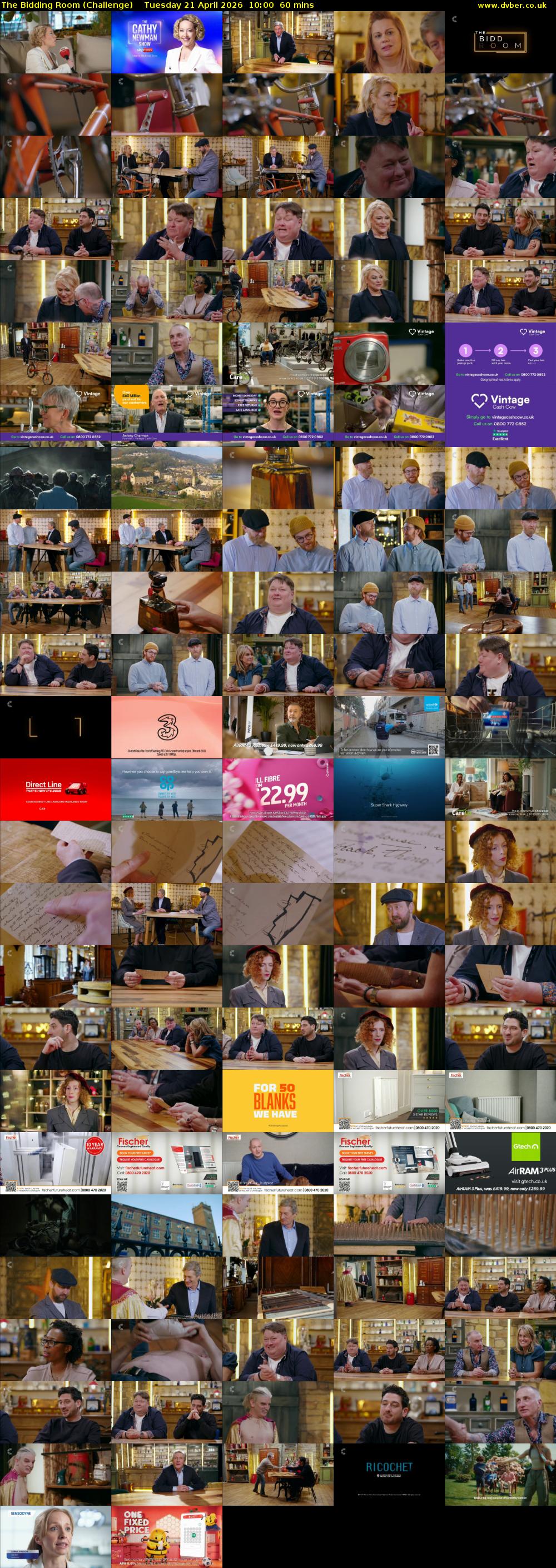 The Bidding Room (Challenge) Tuesday 21 April 2026 10:00 - 11:00