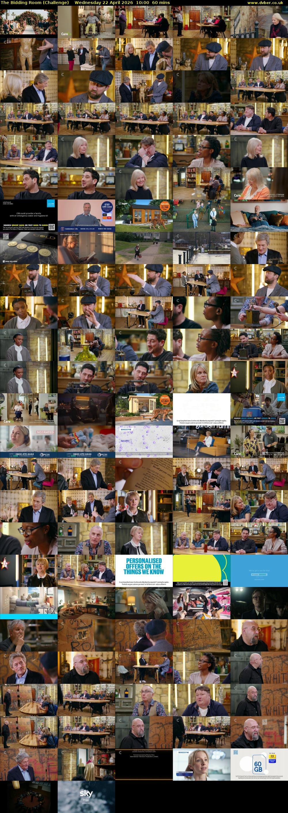 The Bidding Room (Challenge) Wednesday 22 April 2026 10:00 - 11:00