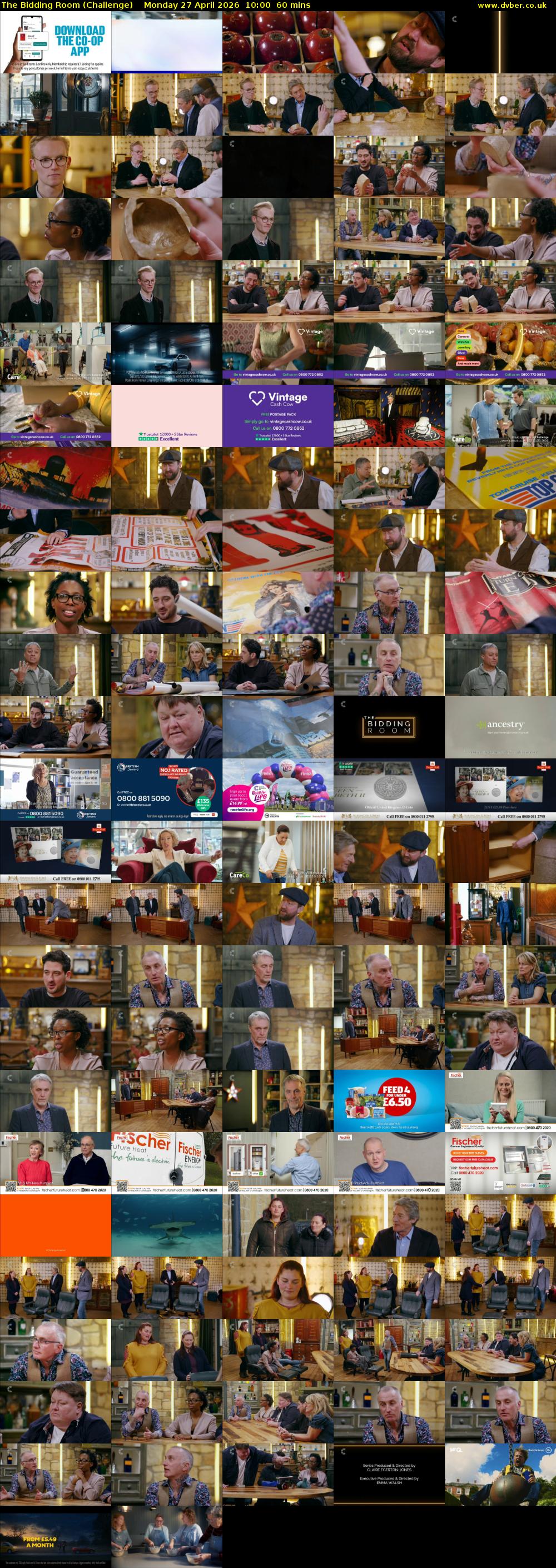 The Bidding Room (Challenge) Monday 27 April 2026 10:00 - 11:00