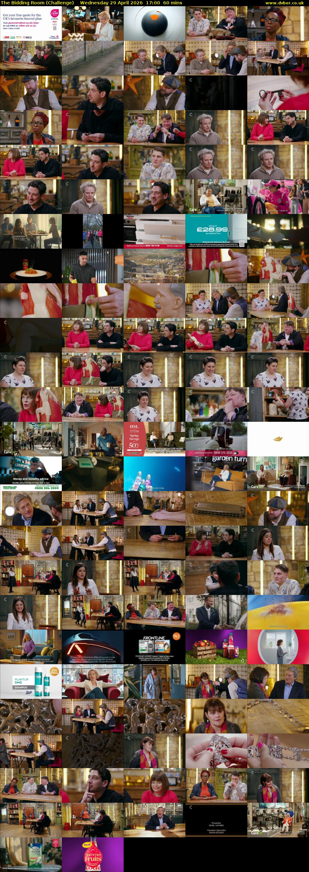 The Bidding Room (Challenge) Wednesday 29 April 2026 17:00 - 18:00