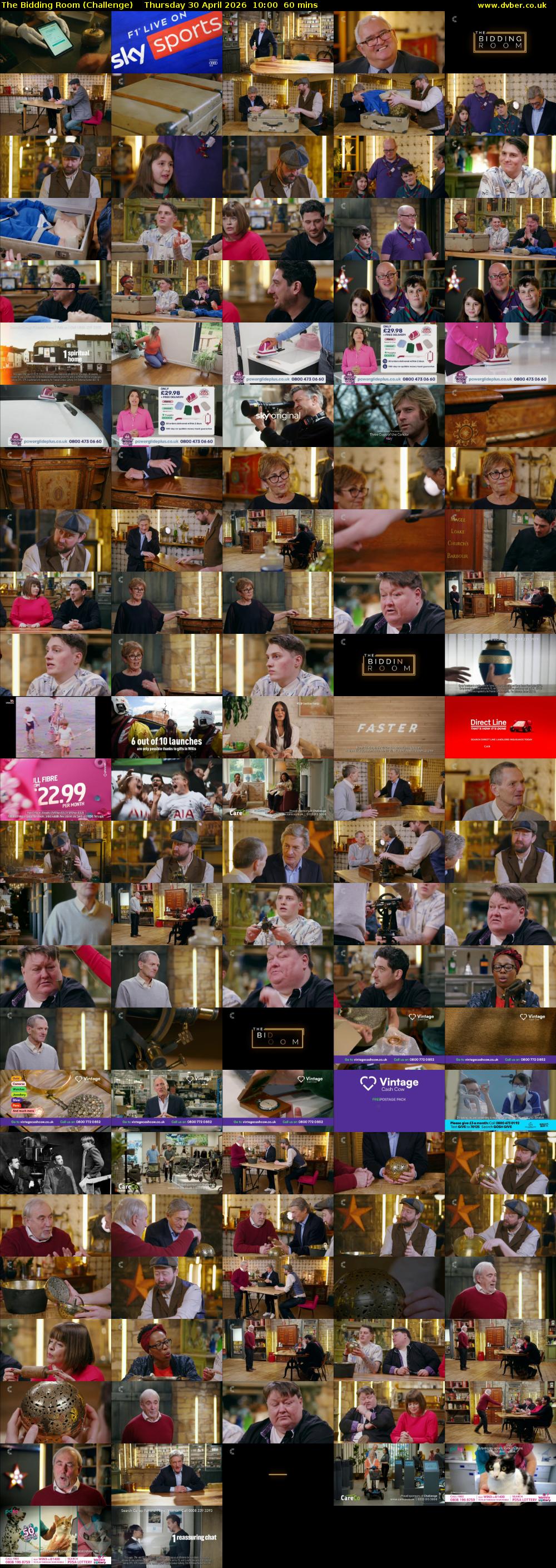 The Bidding Room (Challenge) Thursday 30 April 2026 10:00 - 11:00
