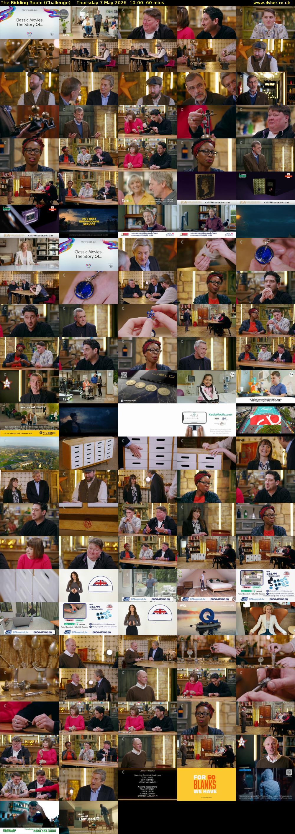 The Bidding Room (Challenge) Thursday 7 May 2026 10:00 - 11:00