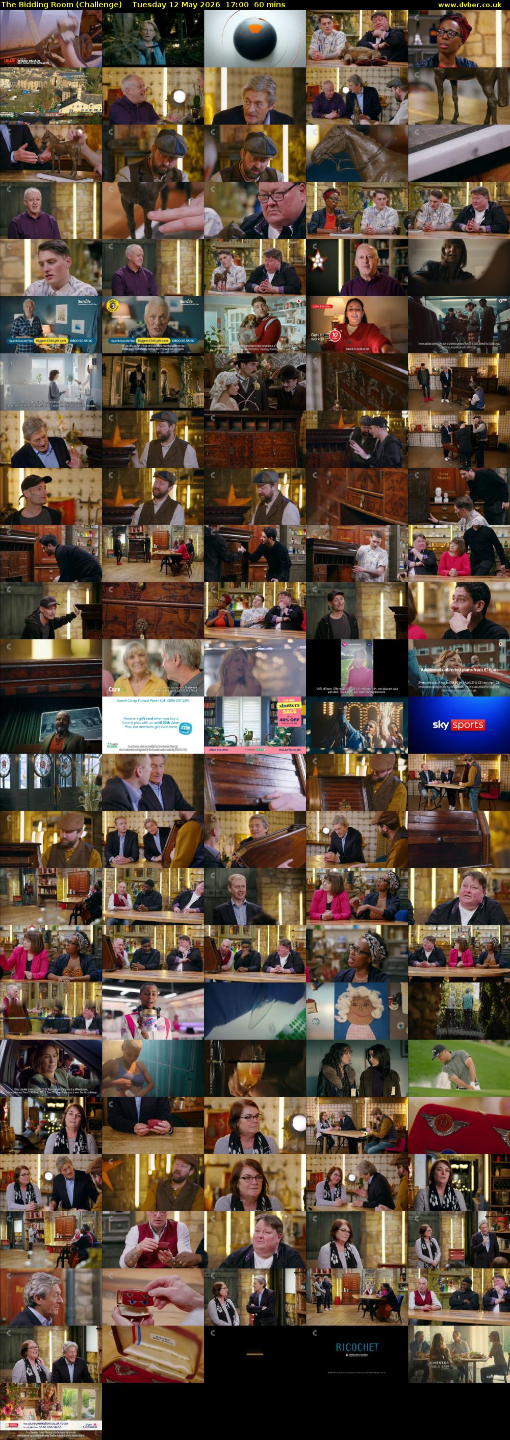 The Bidding Room (Challenge) Tuesday 12 May 2026 17:00 - 18:00