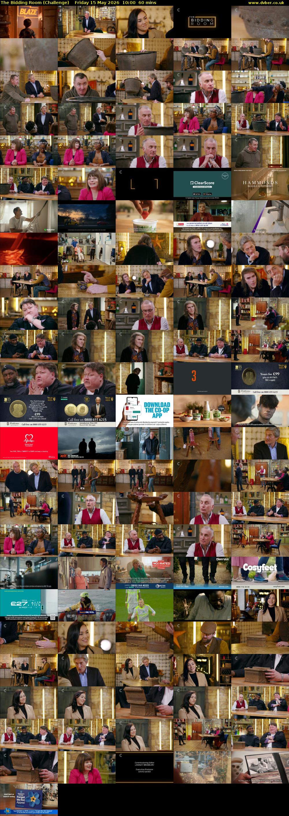 The Bidding Room (Challenge) Friday 15 May 2026 10:00 - 11:00