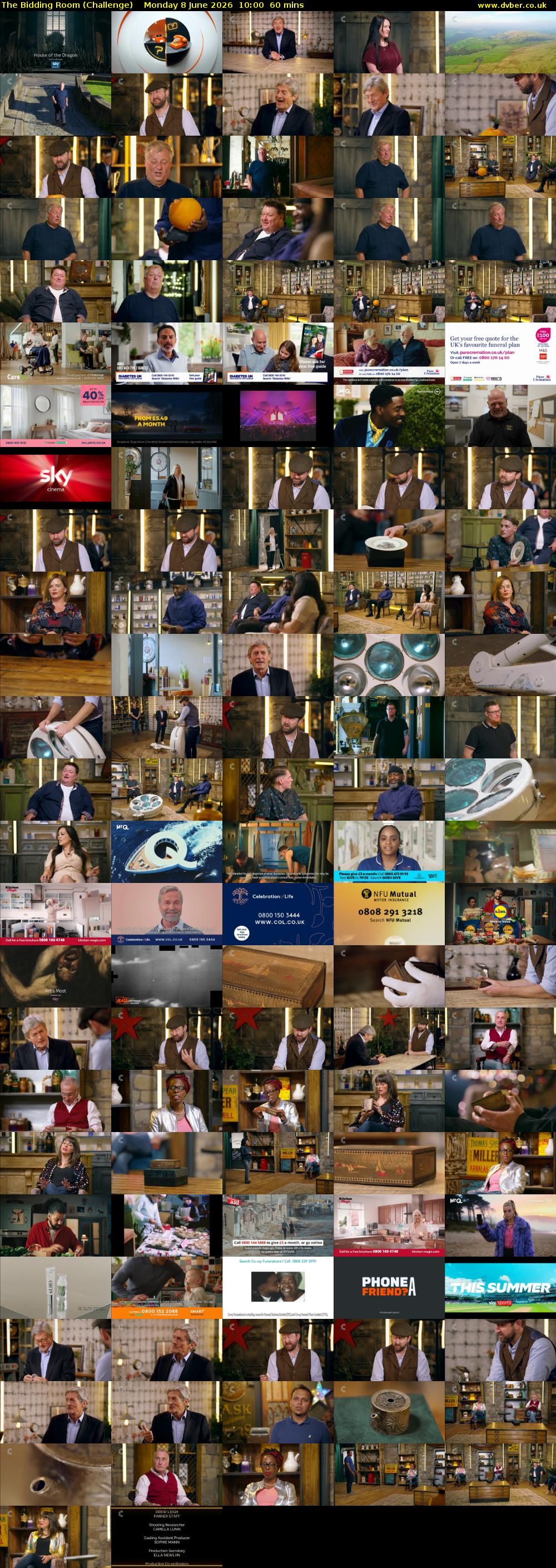 The Bidding Room (Challenge) Monday 8 June 2026 10:00 - 11:00