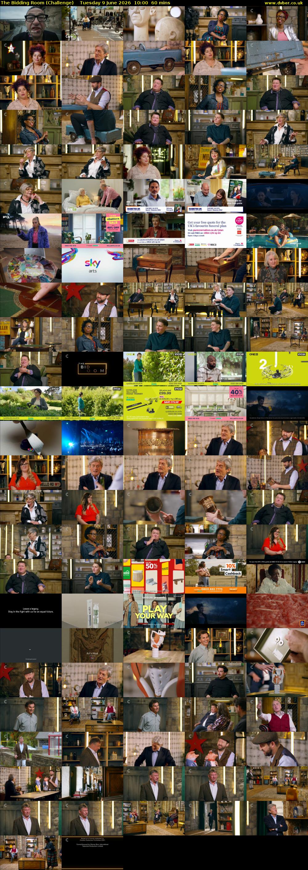 The Bidding Room (Challenge) Tuesday 9 June 2026 10:00 - 11:00