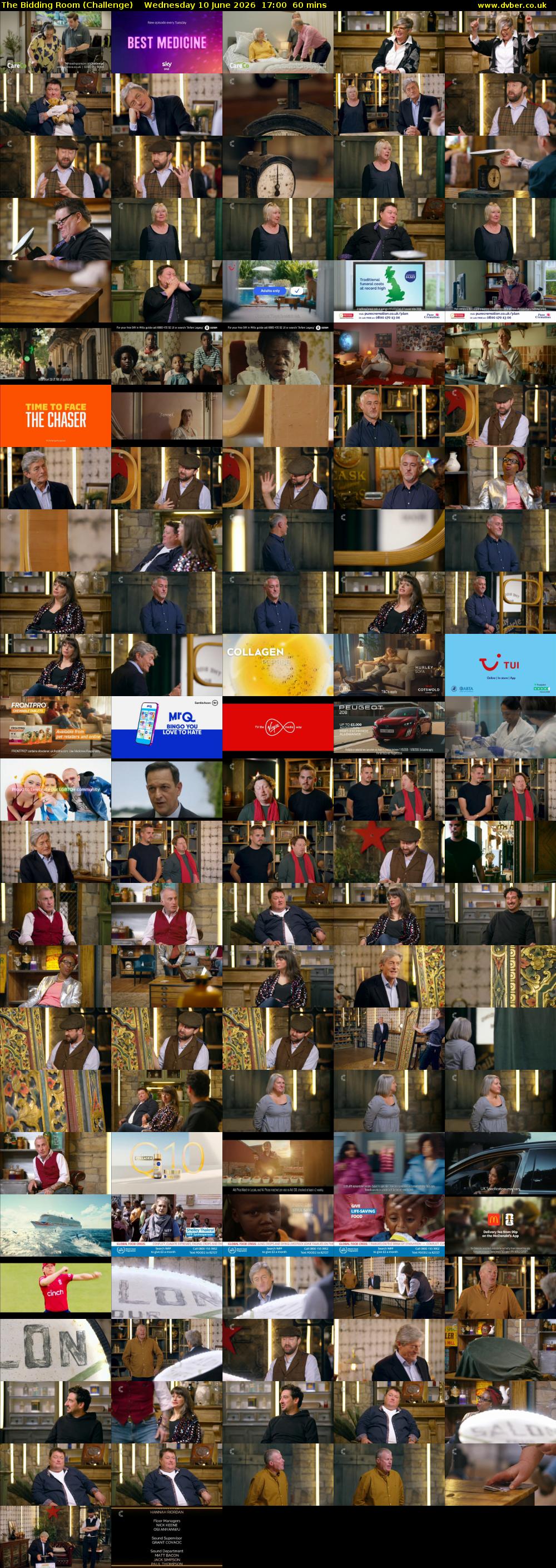 The Bidding Room (Challenge) Wednesday 10 June 2026 17:00 - 18:00