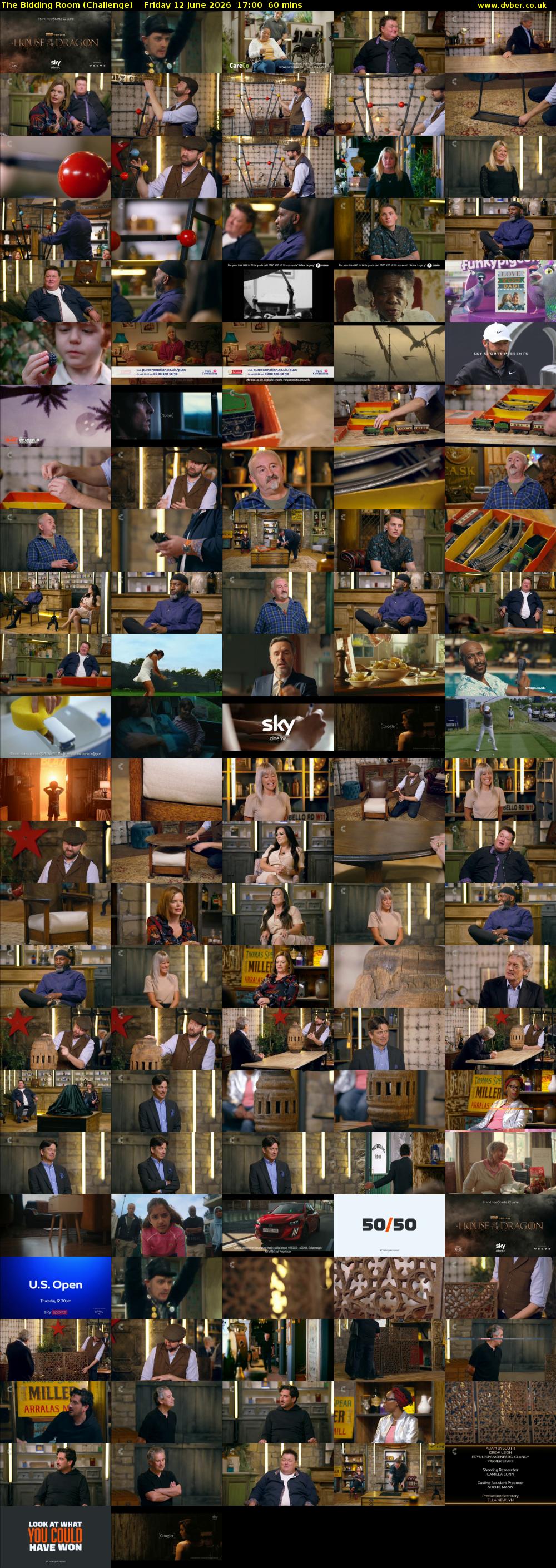 The Bidding Room (Challenge) Friday 12 June 2026 17:00 - 18:00
