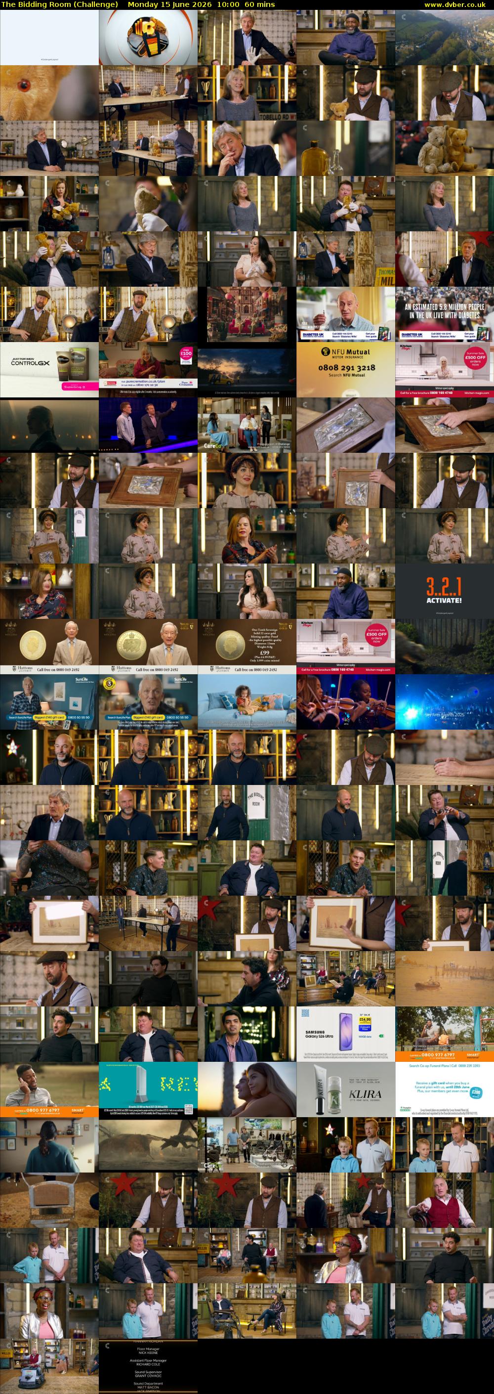 The Bidding Room (Challenge) Monday 15 June 2026 10:00 - 11:00