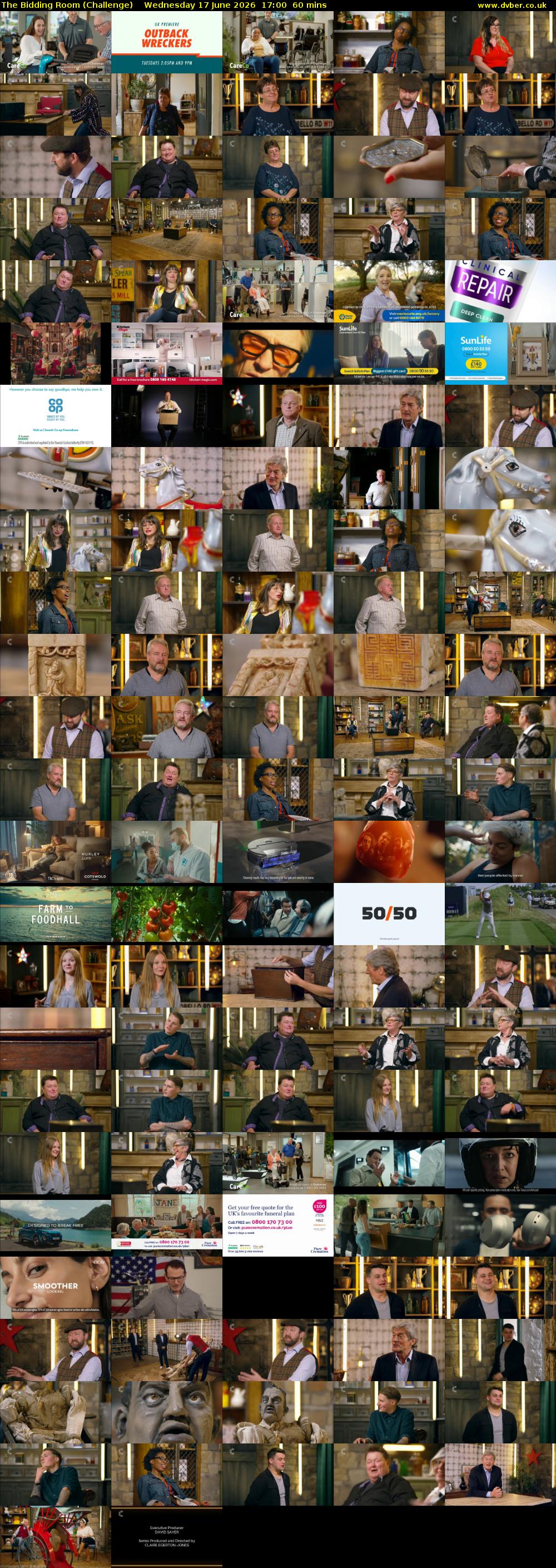 The Bidding Room (Challenge) Wednesday 17 June 2026 17:00 - 18:00