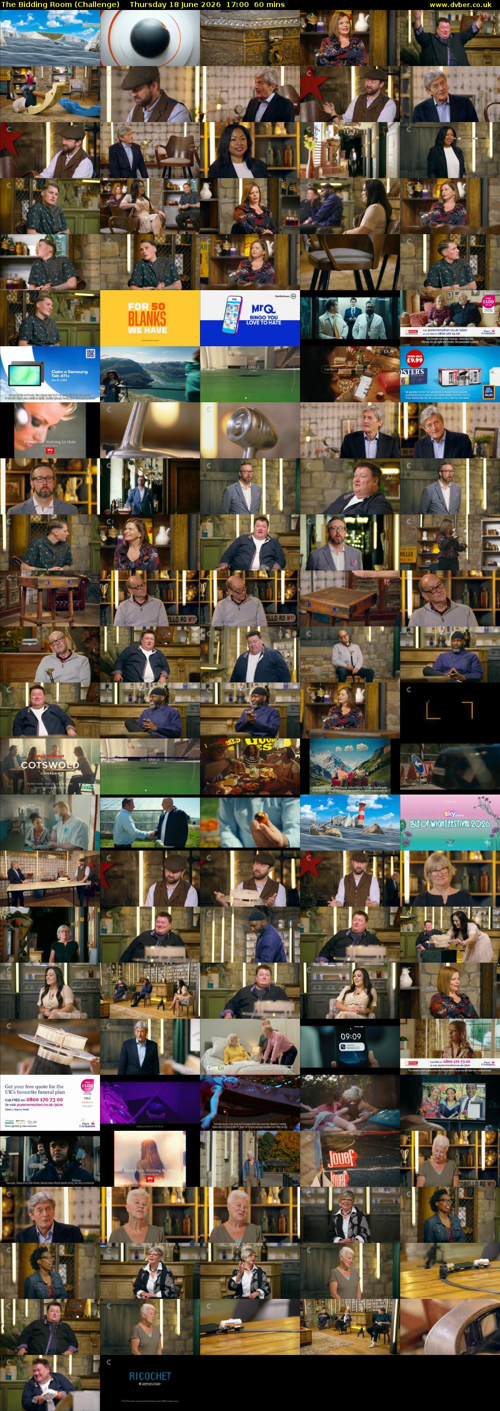 The Bidding Room (Challenge) Thursday 18 June 2026 17:00 - 18:00