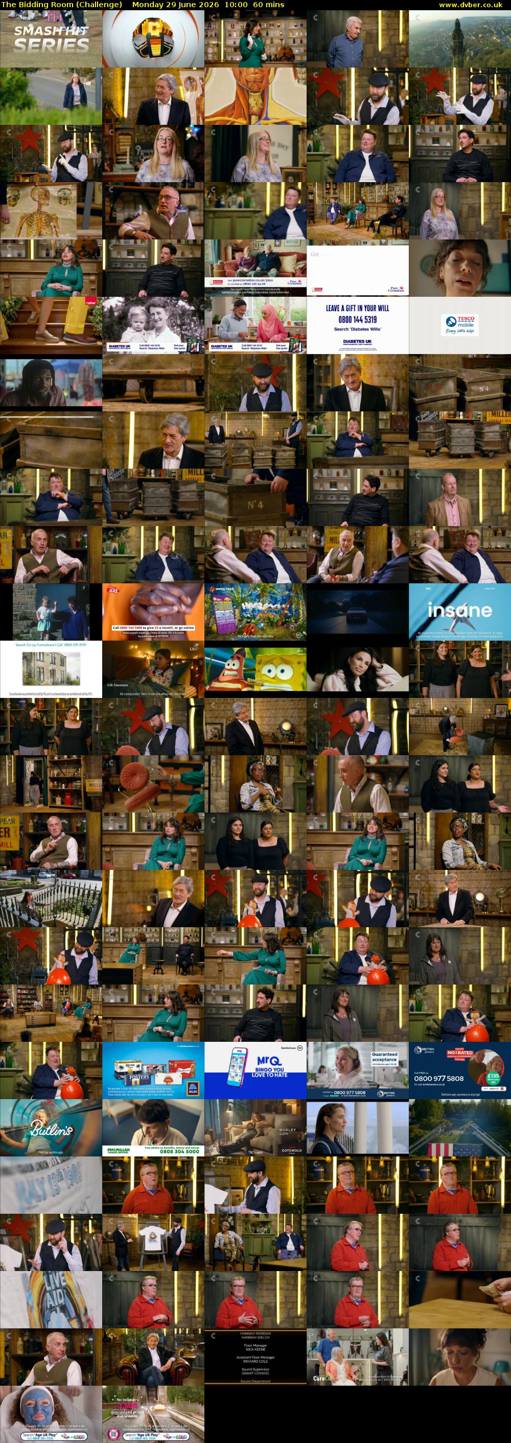 The Bidding Room (Challenge) Monday 29 June 2026 10:00 - 11:00