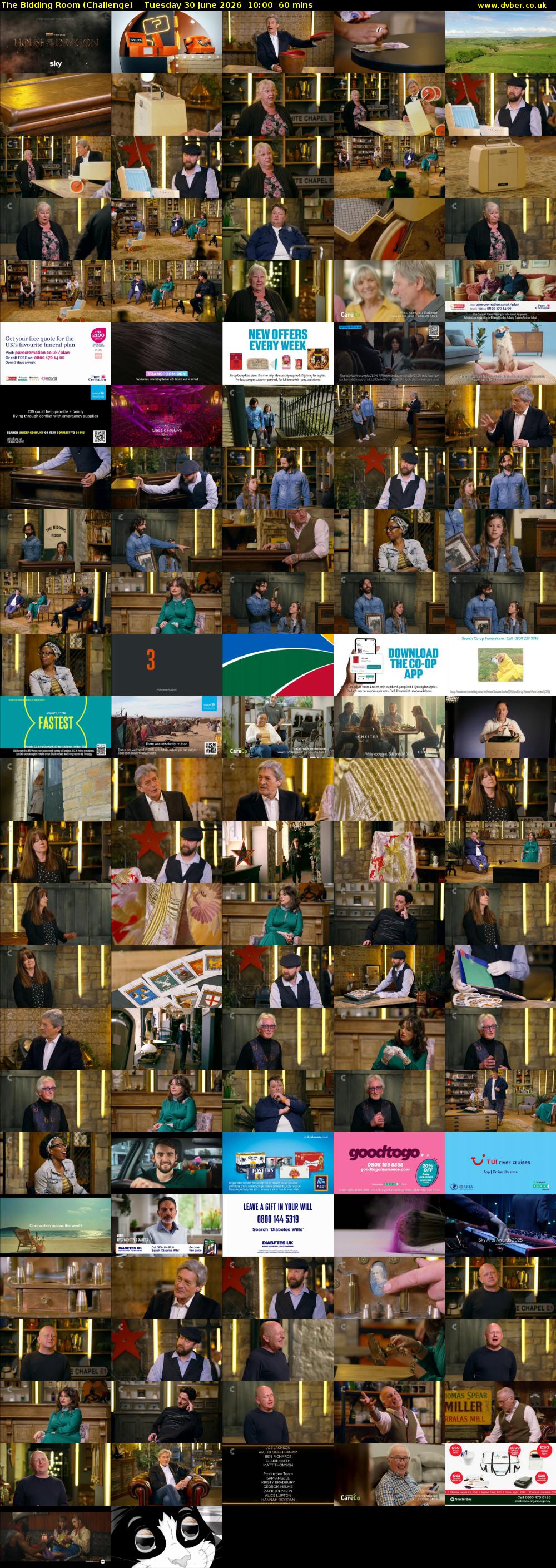 The Bidding Room (Challenge) Tuesday 30 June 2026 10:00 - 11:00