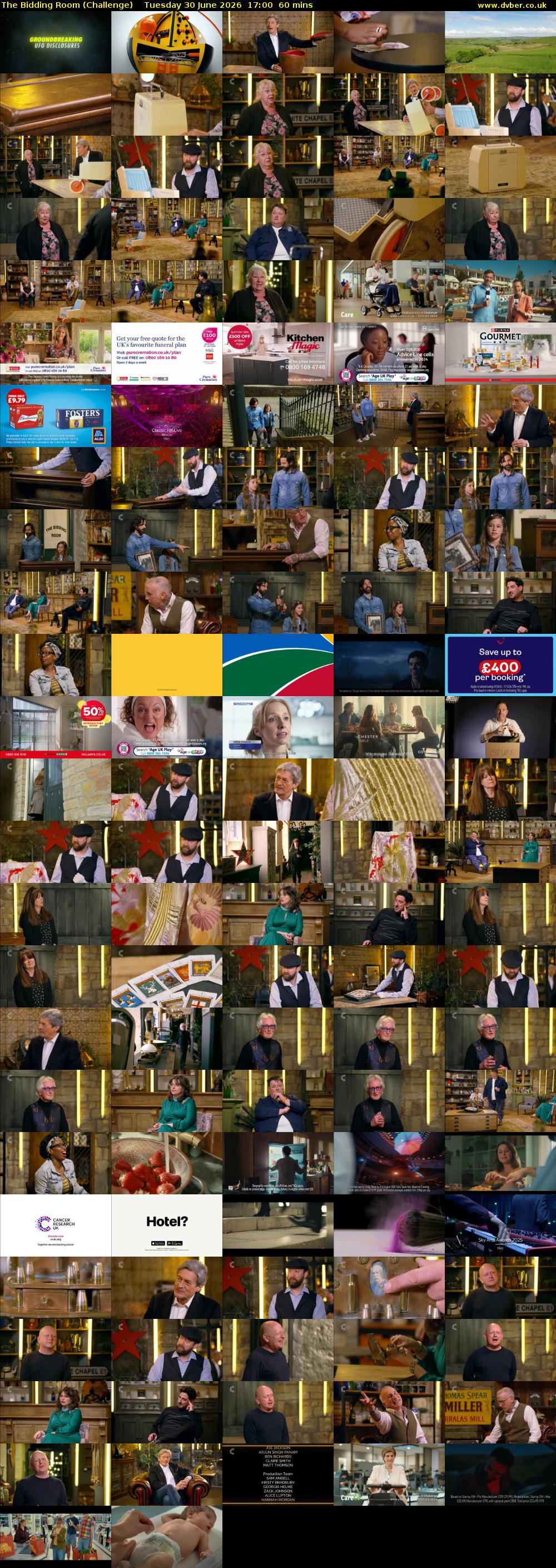 The Bidding Room (Challenge) Tuesday 30 June 2026 17:00 - 18:00