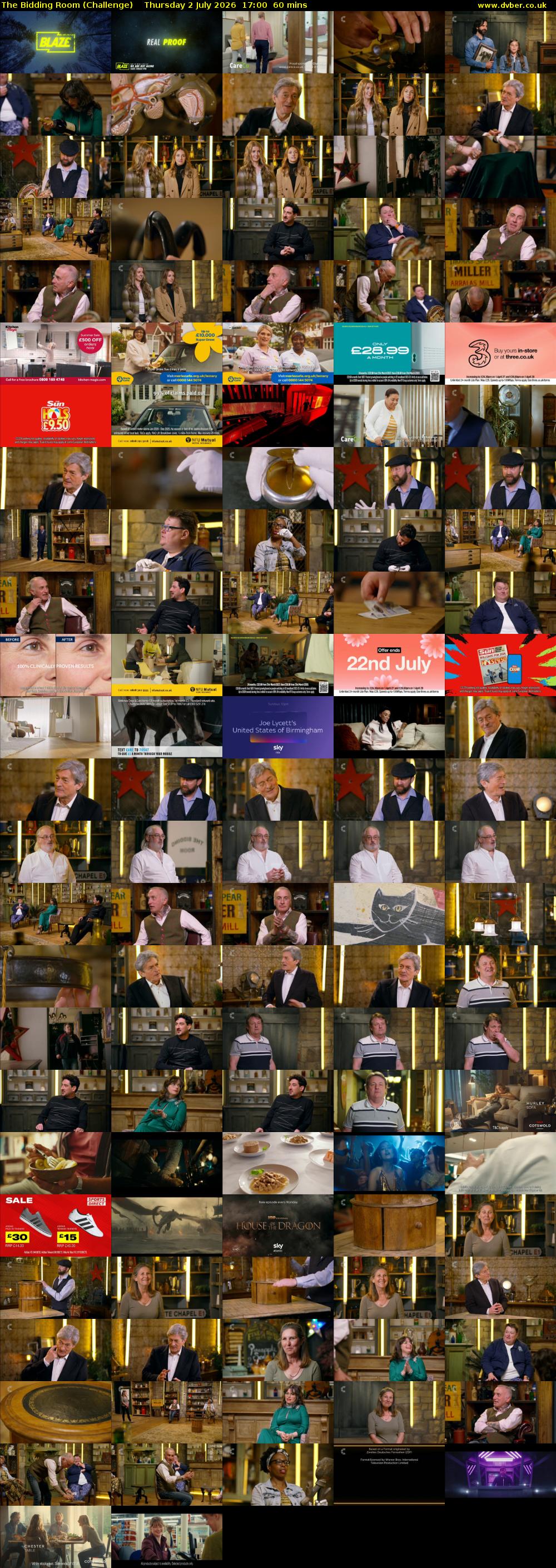 The Bidding Room (Challenge) Thursday 2 July 2026 17:00 - 18:00