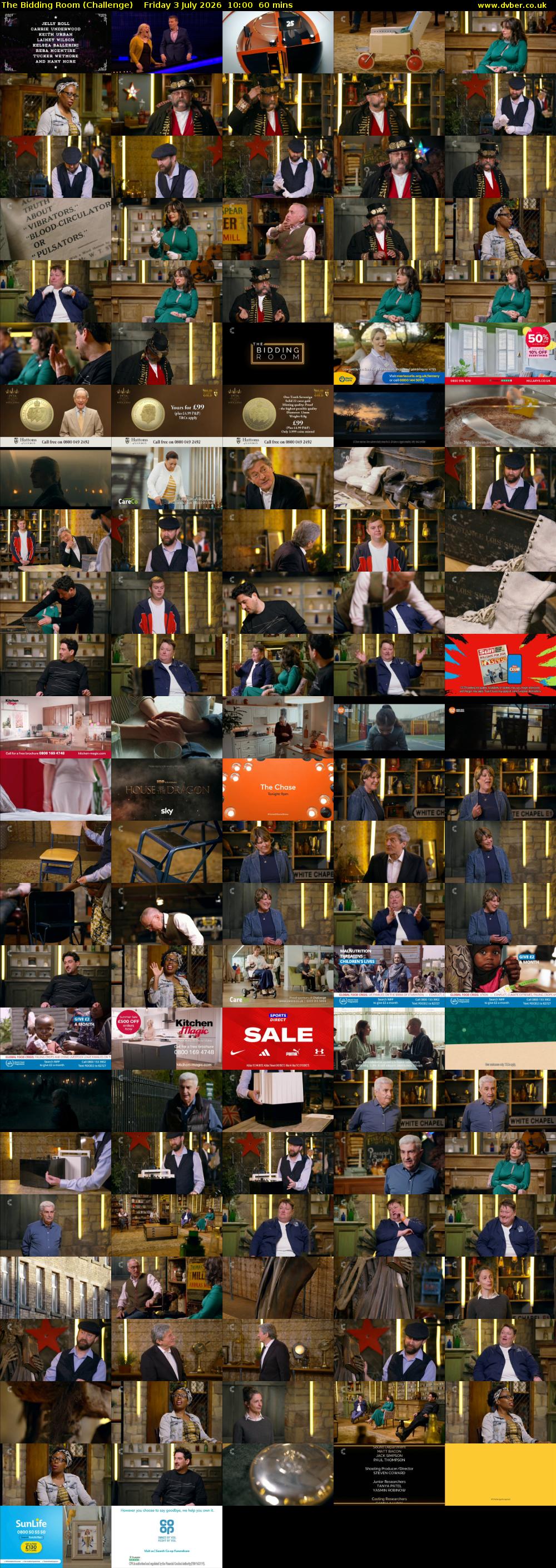 The Bidding Room (Challenge) Friday 3 July 2026 10:00 - 11:00