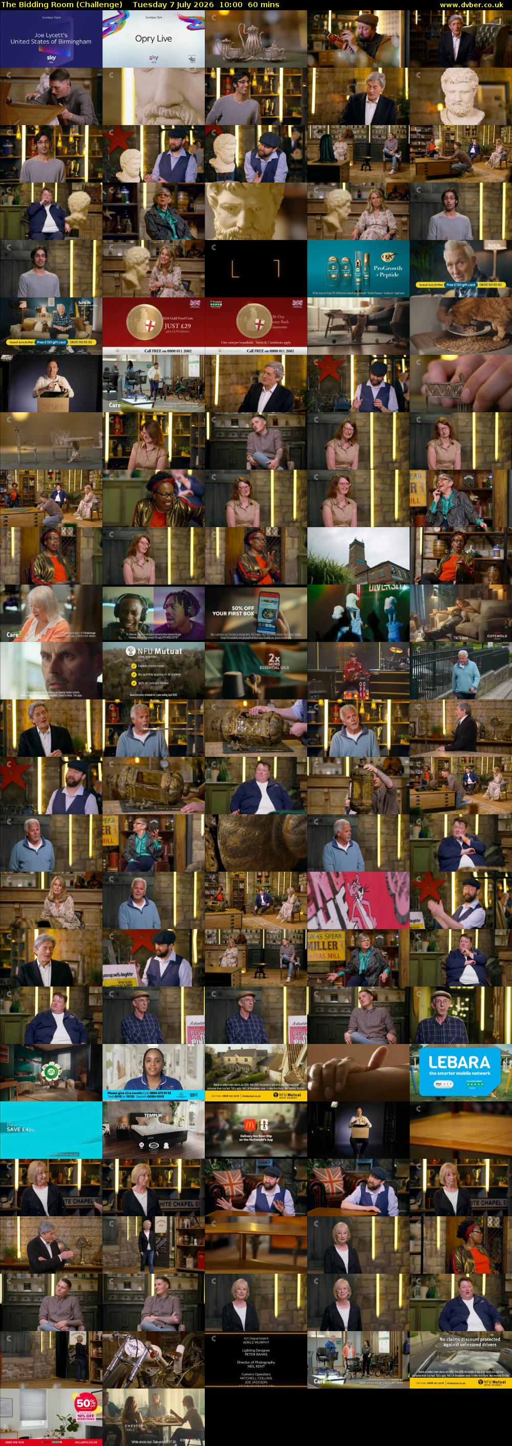 The Bidding Room (Challenge) Tuesday 7 July 2026 10:00 - 11:00