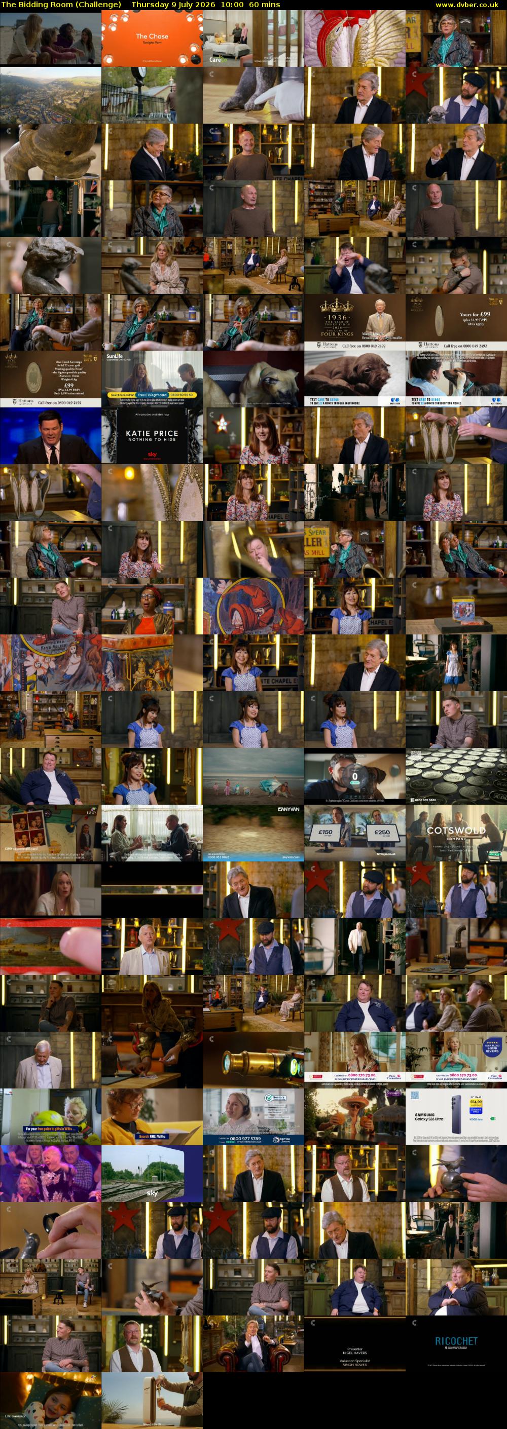 The Bidding Room (Challenge) Thursday 9 July 2026 10:00 - 11:00