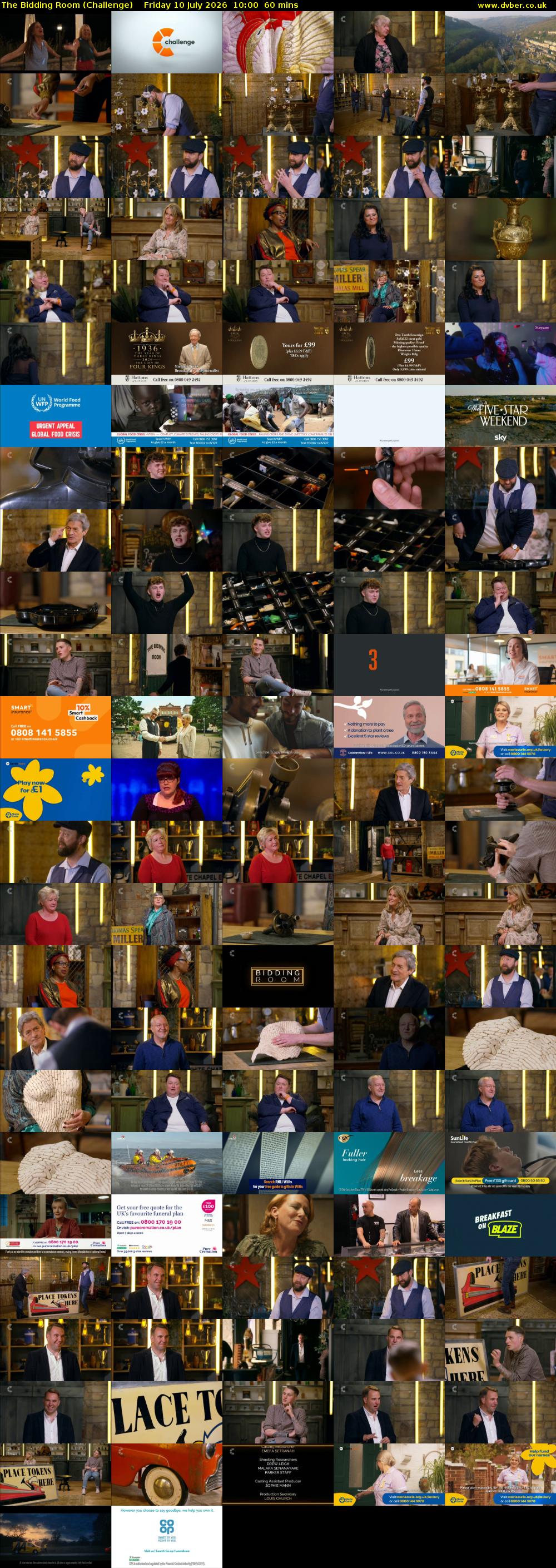 The Bidding Room (Challenge) Friday 10 July 2026 10:00 - 11:00