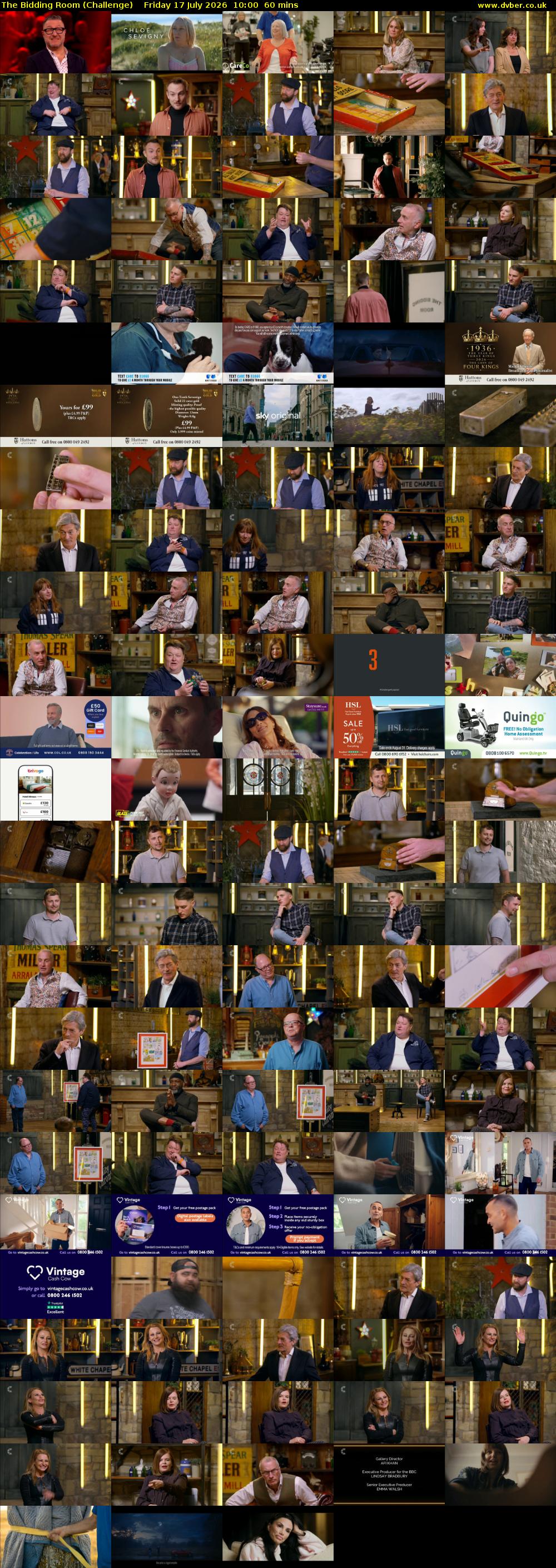 The Bidding Room (Challenge) Friday 17 July 2026 10:00 - 11:00