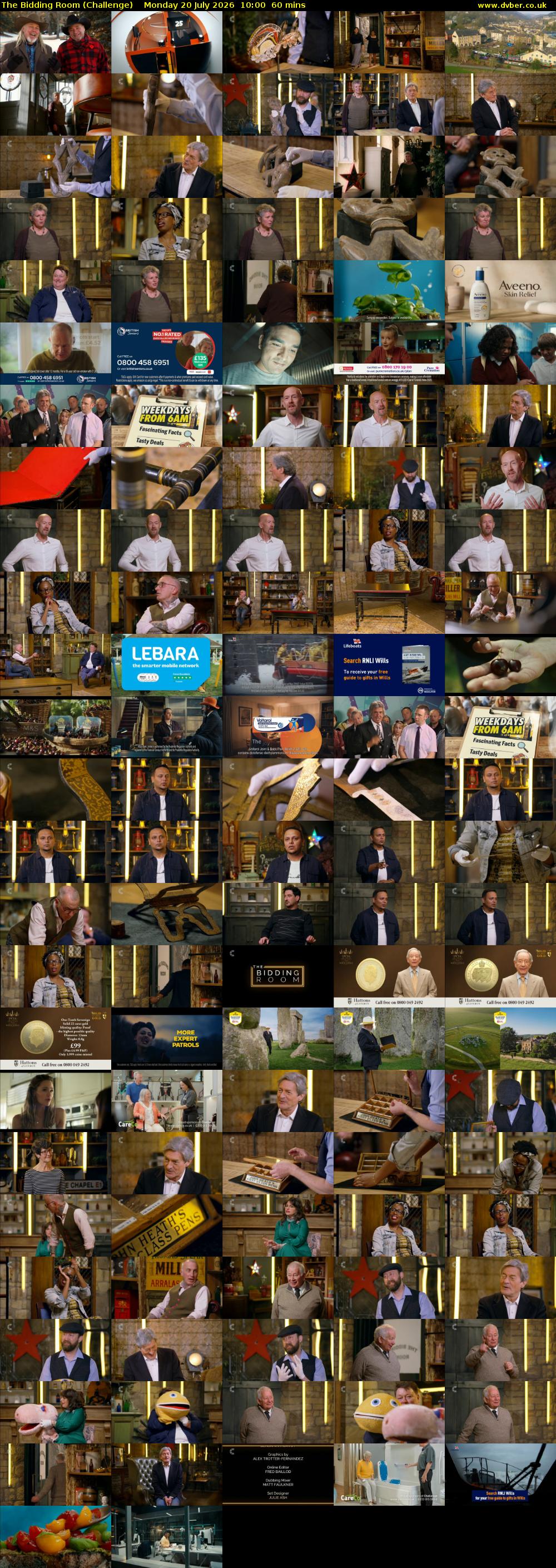The Bidding Room (Challenge) Monday 20 July 2026 10:00 - 11:00