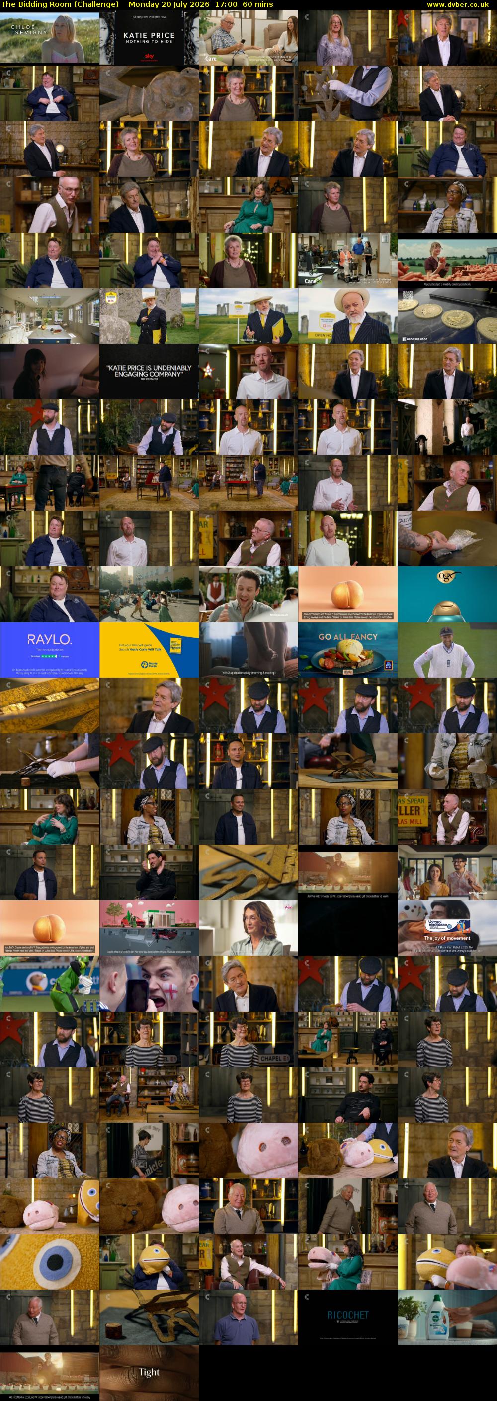 The Bidding Room (Challenge) Monday 20 July 2026 17:00 - 18:00