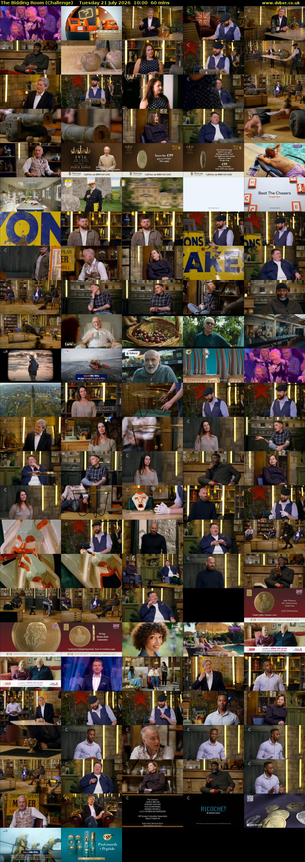 The Bidding Room (Challenge) Tuesday 21 July 2026 10:00 - 11:00