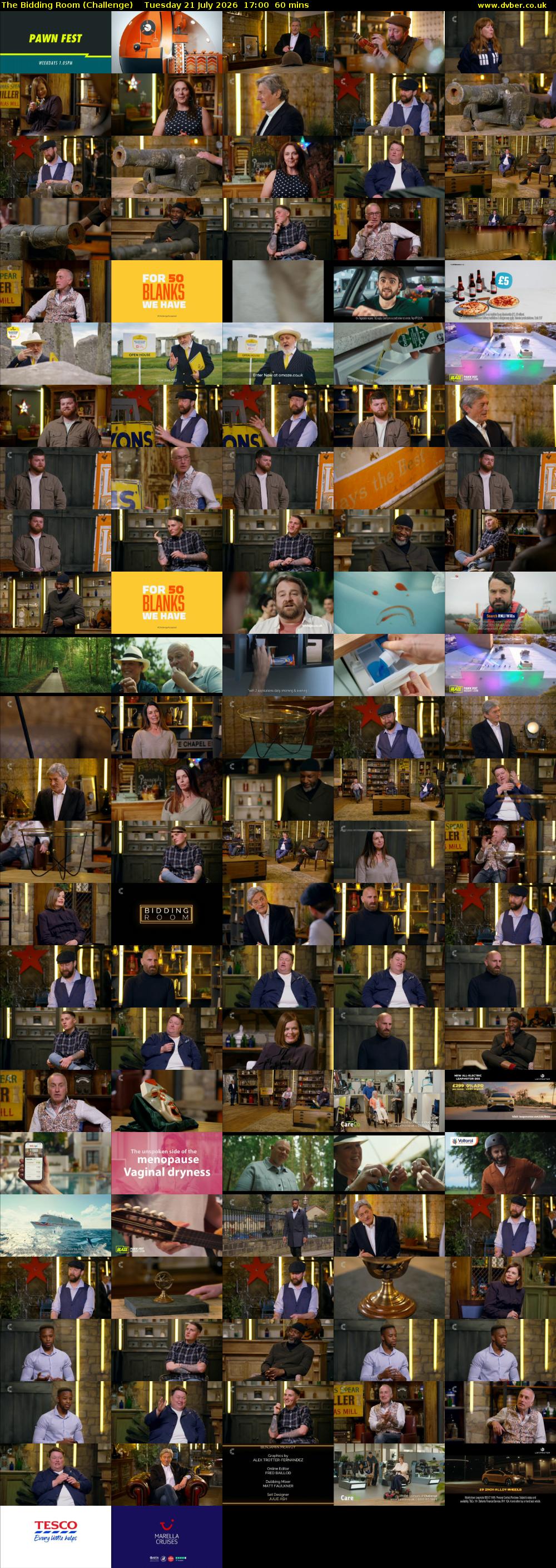 The Bidding Room (Challenge) Tuesday 21 July 2026 17:00 - 18:00