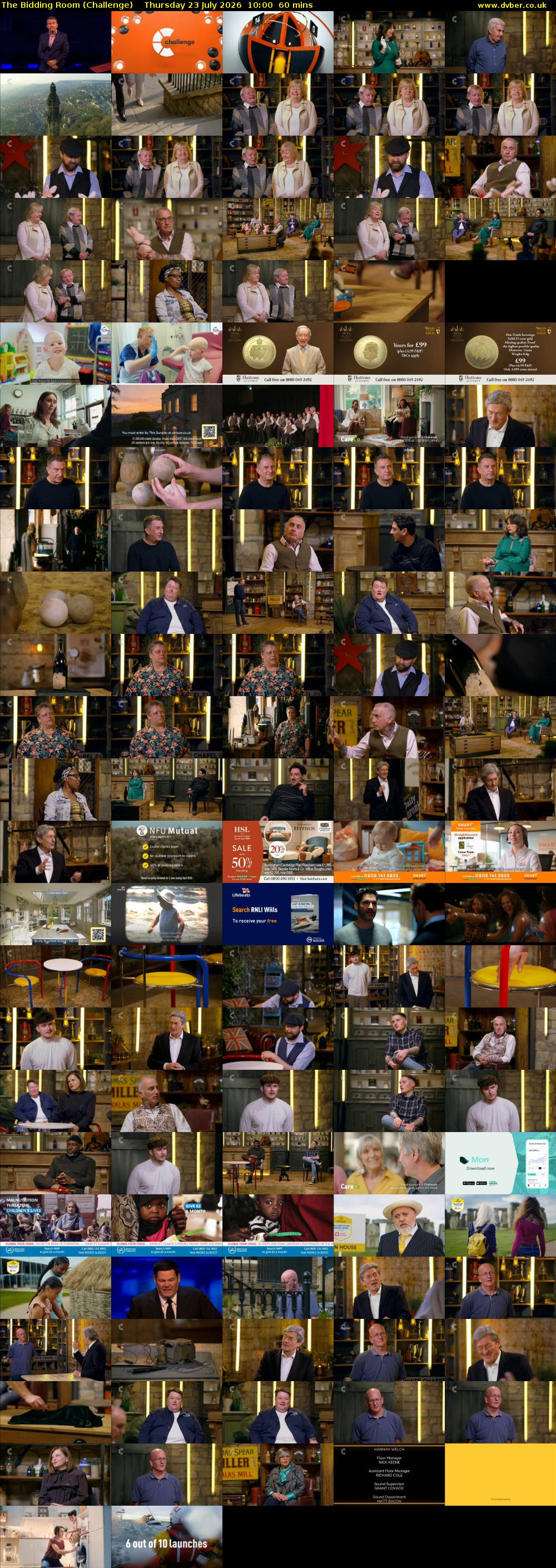 The Bidding Room (Challenge) Thursday 23 July 2026 10:00 - 11:00