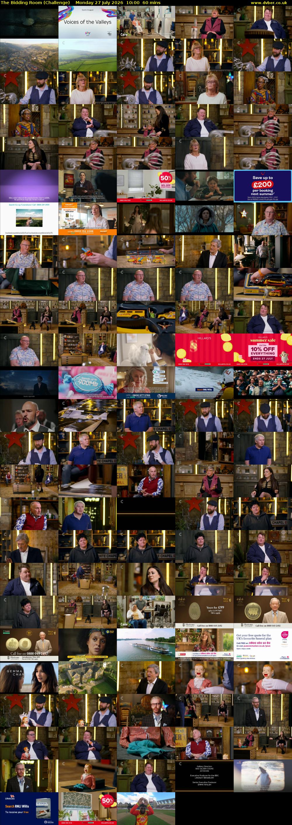 The Bidding Room (Challenge) Monday 27 July 2026 10:00 - 11:00