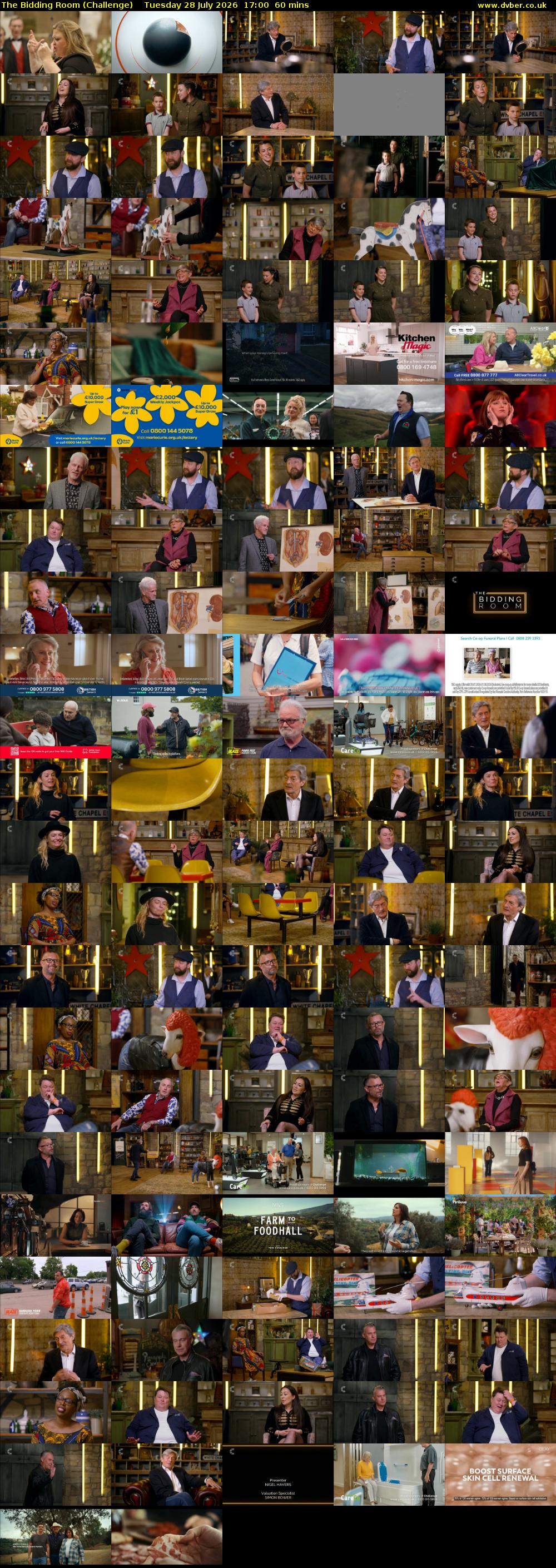 The Bidding Room (Challenge) Tuesday 28 July 2026 17:00 - 18:00