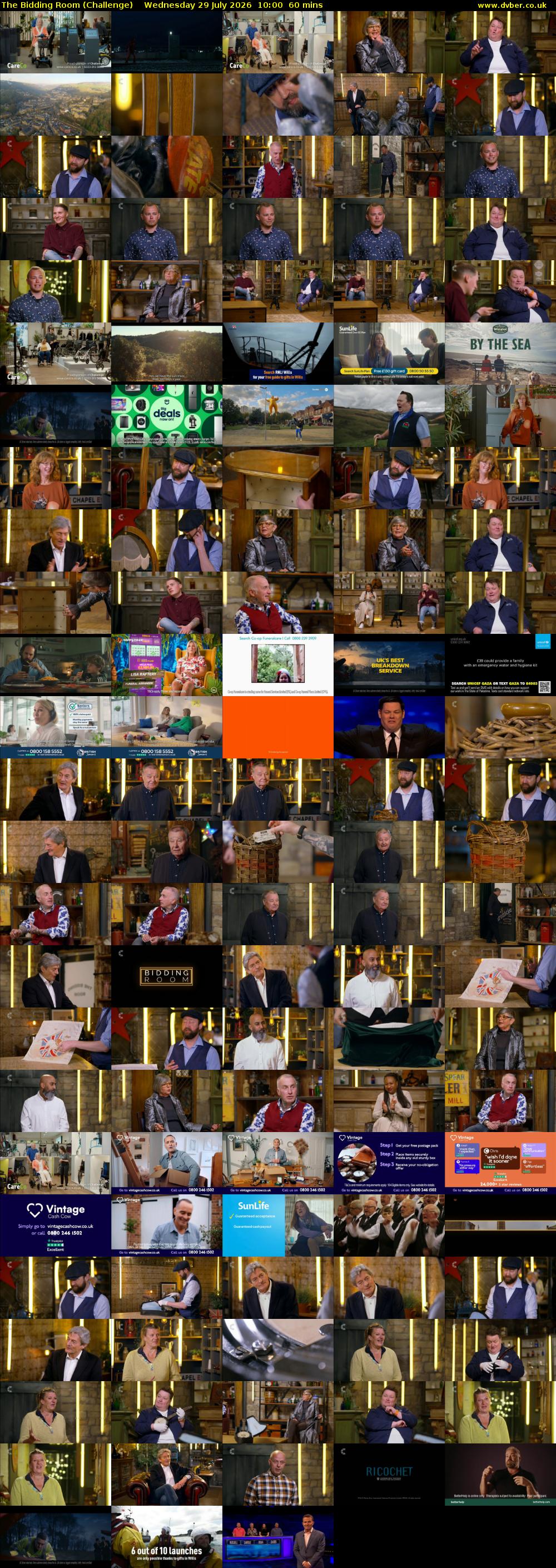 The Bidding Room (Challenge) Wednesday 29 July 2026 10:00 - 11:00
